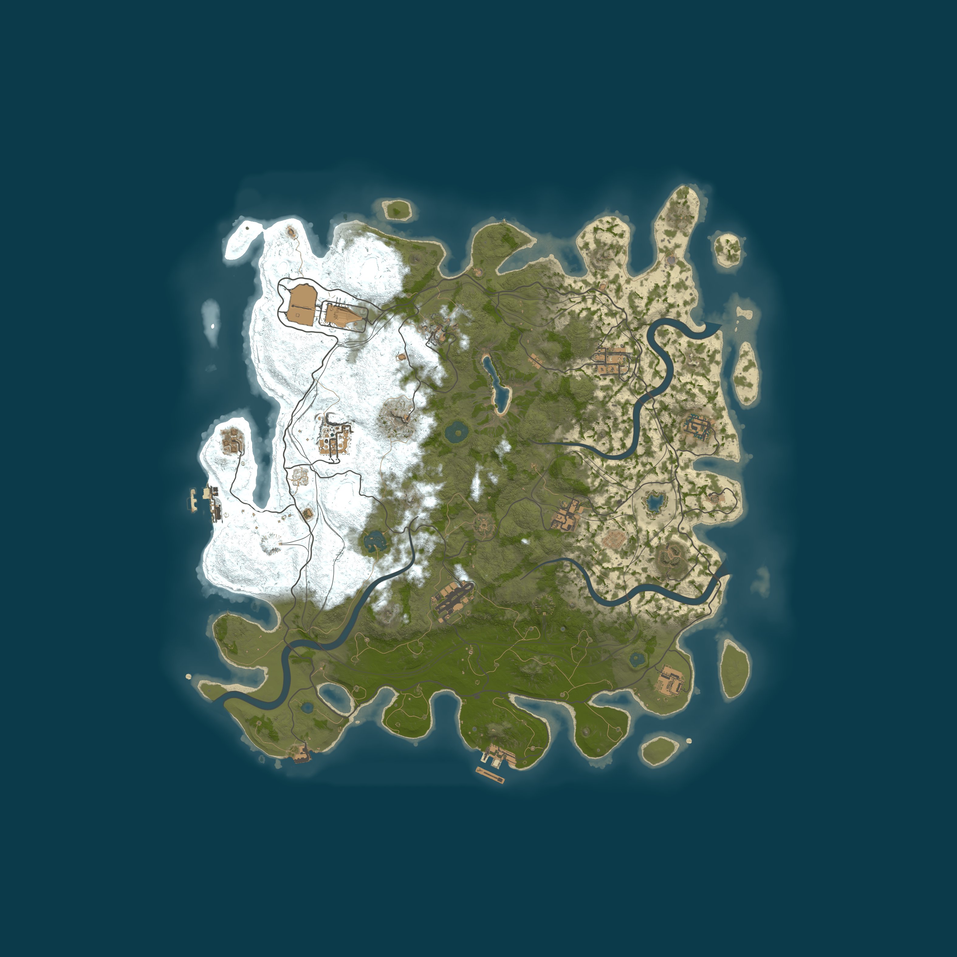 Procedural Map, size 4301, seed 4607