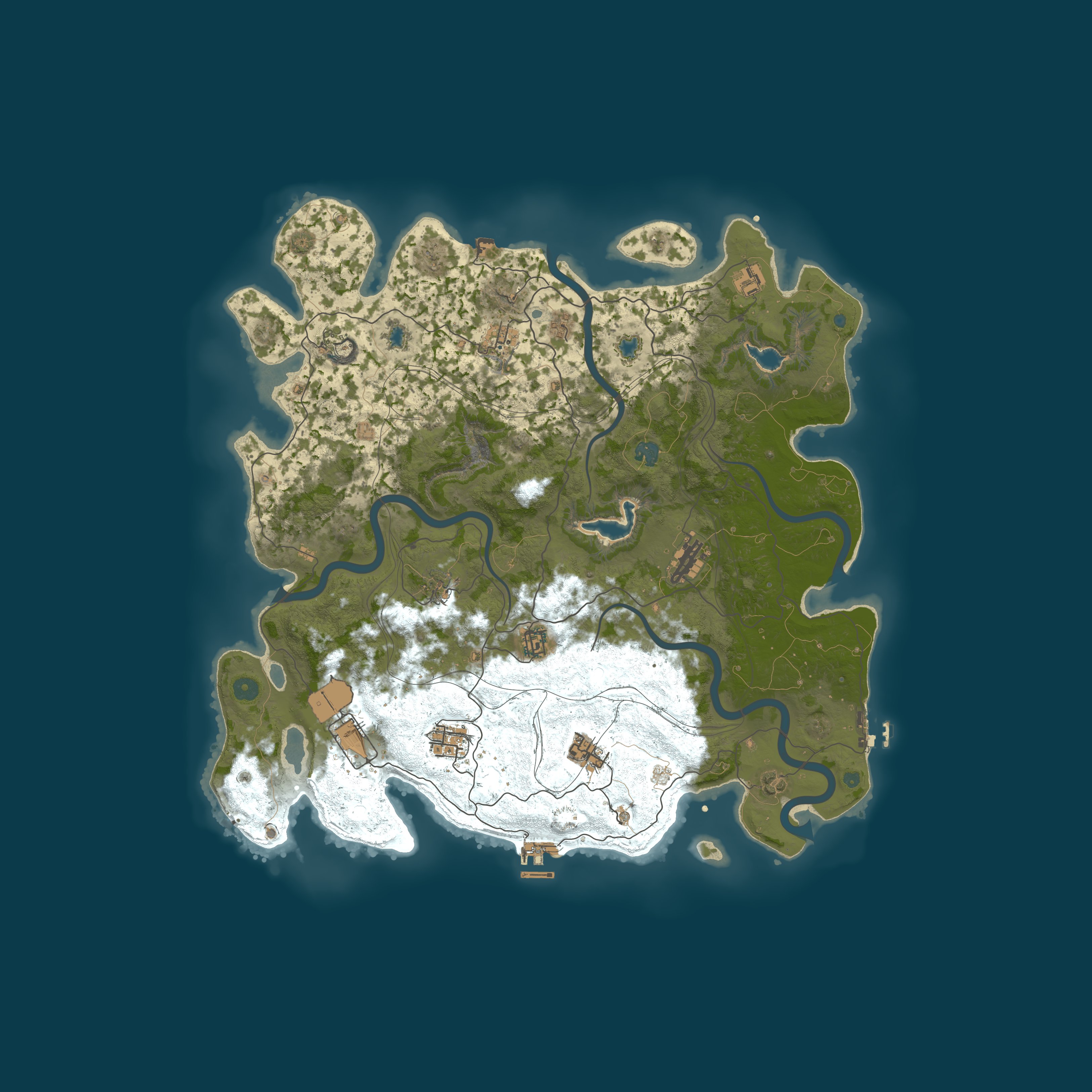 Procedural Map, size 4500, seed 1032777702