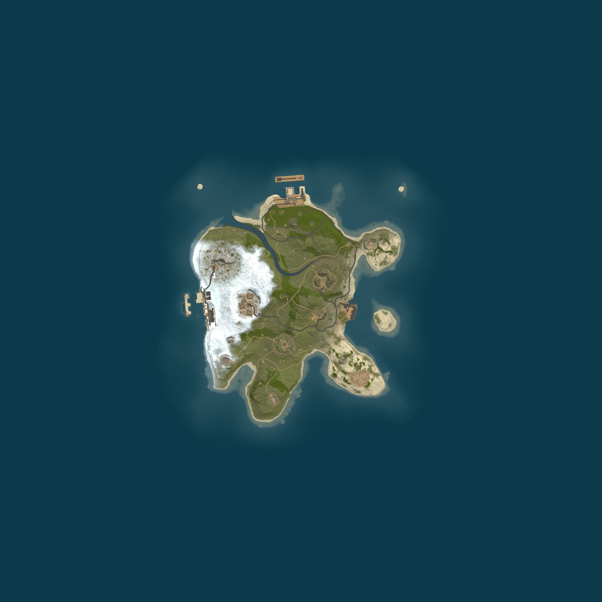 Procedural Map, size 2150, seed 47293
