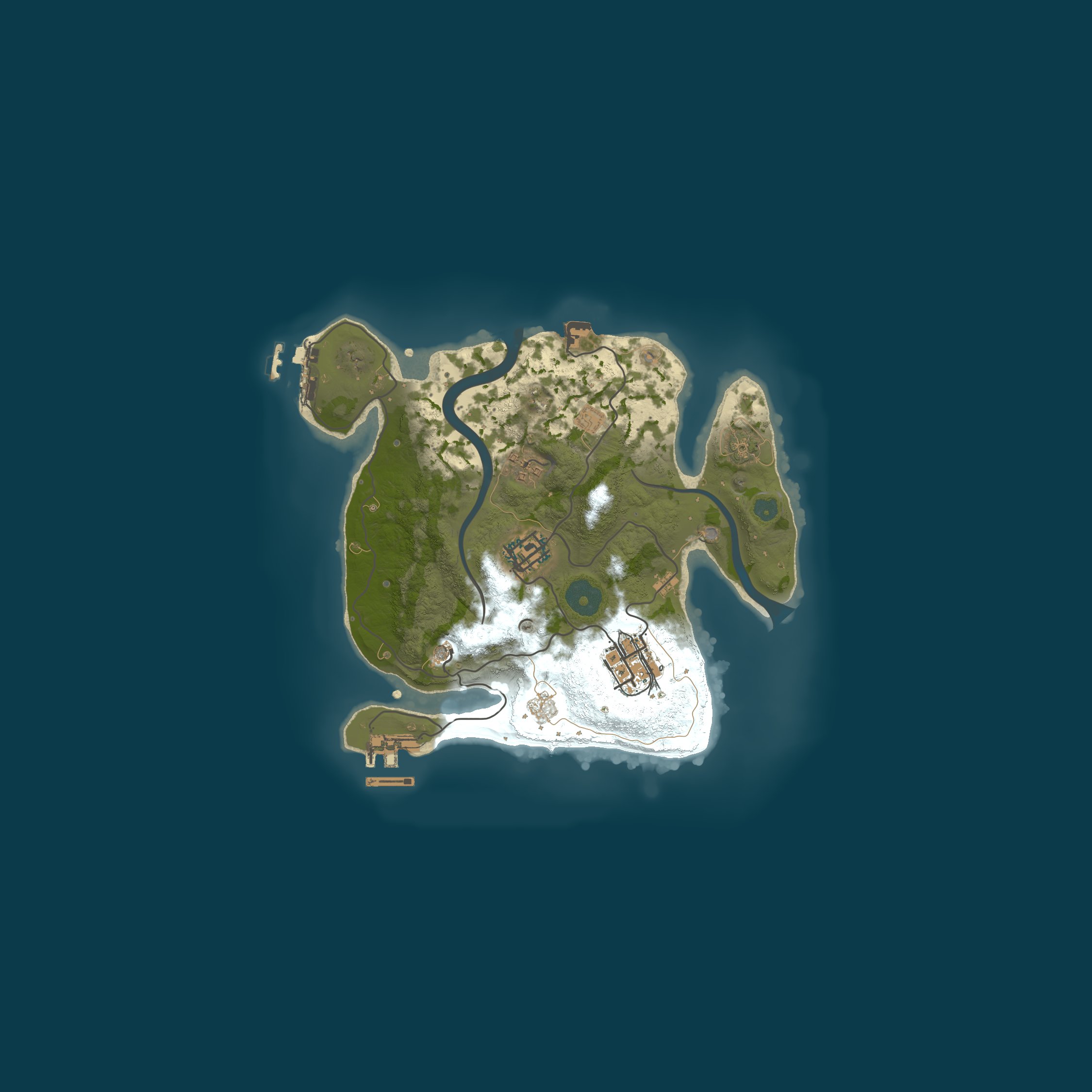 Map for Hunt Rust | DUO [ X2 | TP | KIT ] WIPE 26.06