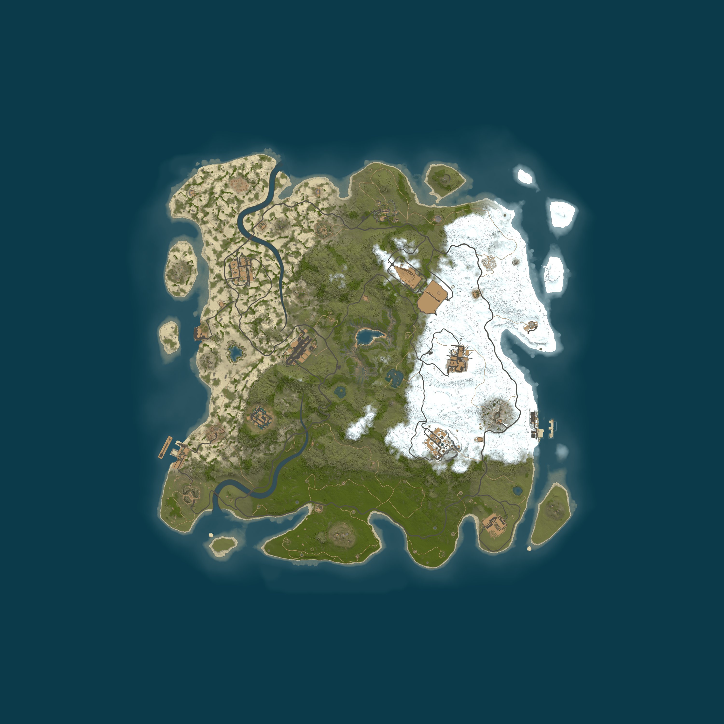 Procedural Map, size 4000, seed 28475