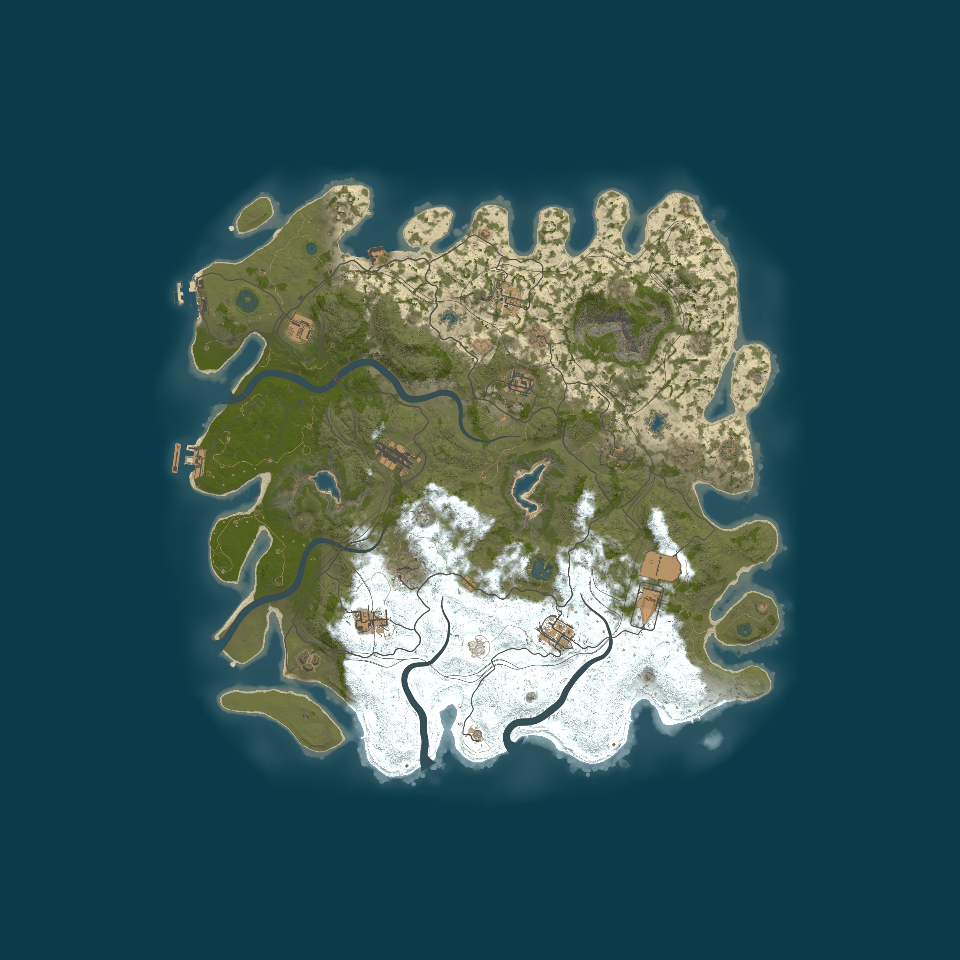 Procedural Map, size 4500, seed 27024
