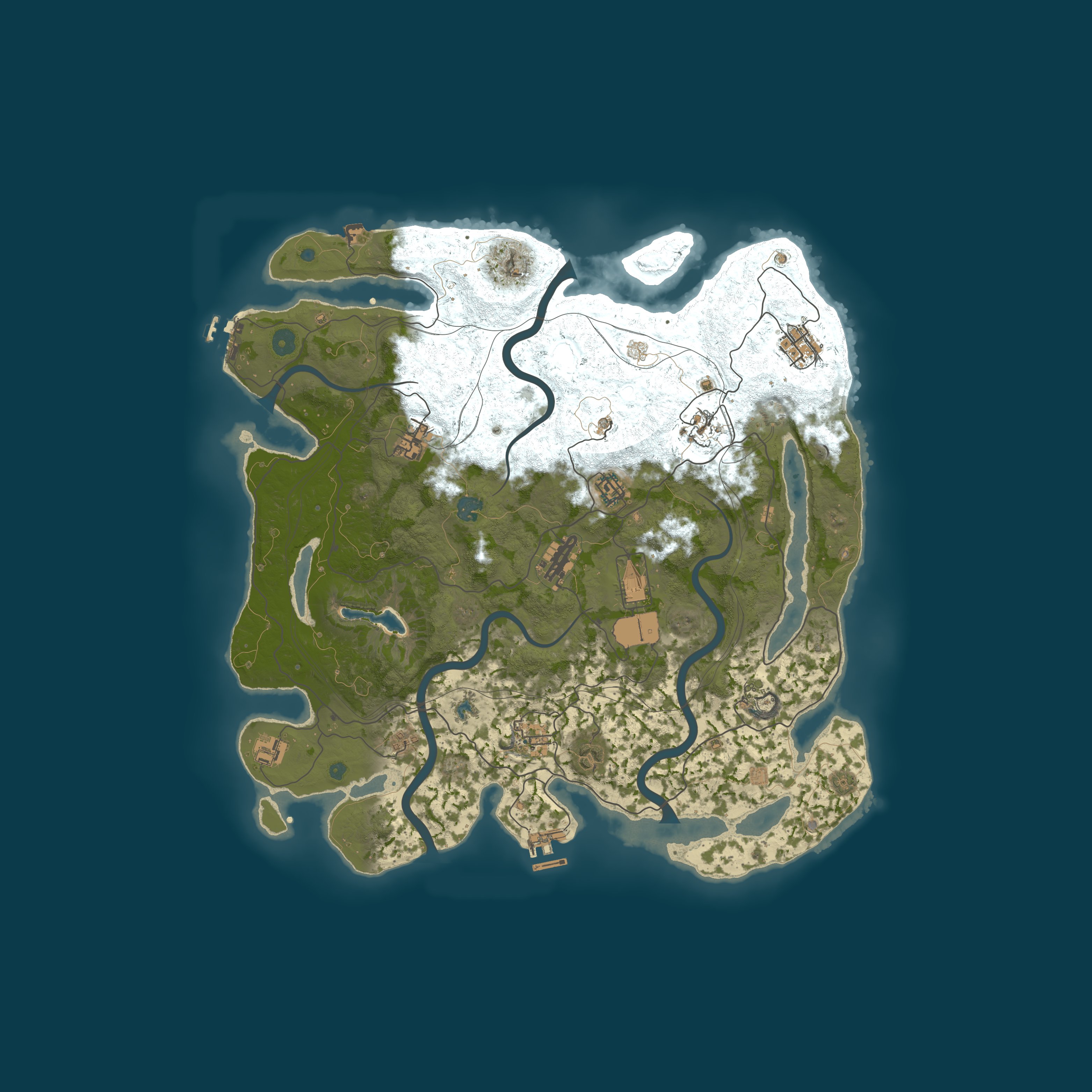 Map for [8/6] BCR Original PvPvE | 4x | PvP Zones | Raid Bases | Noob F
