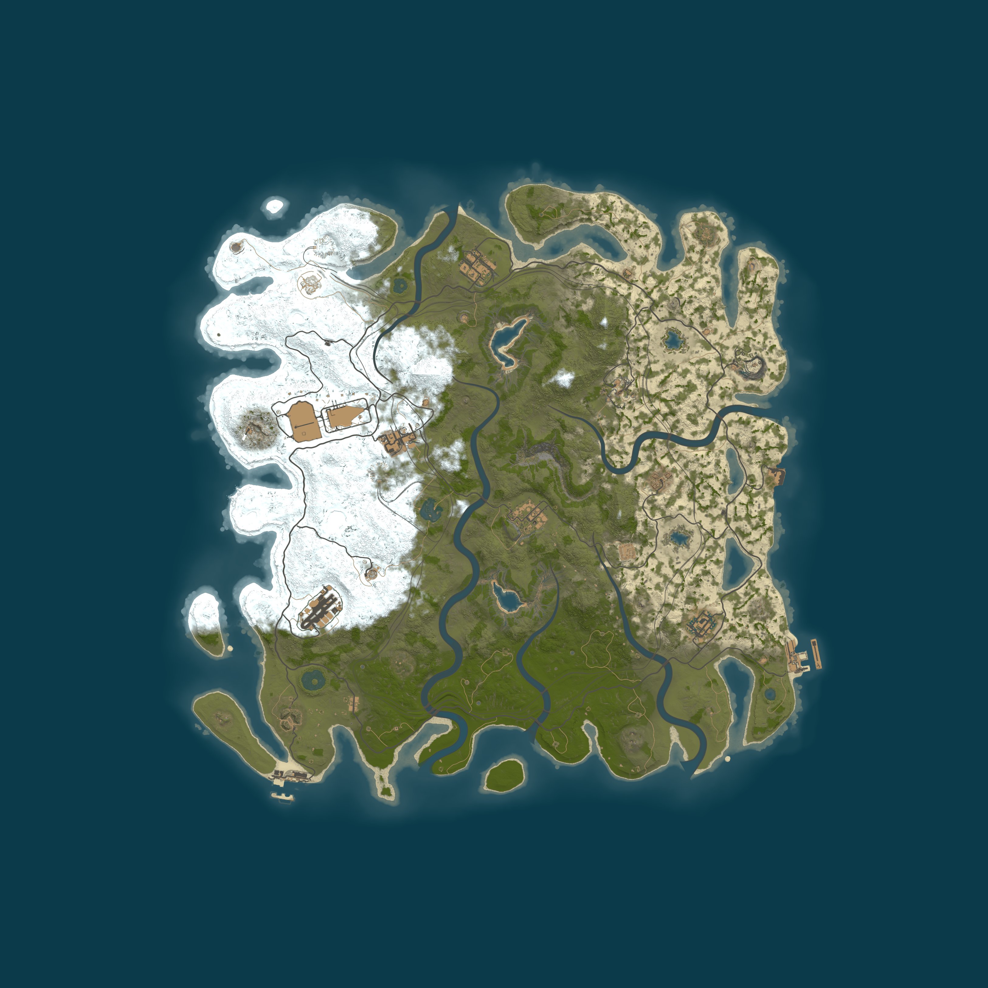Map for NOOB FRIENDLY|NO OFFLINE|LOW UPKEEP|NO BP WIPE|PVP
