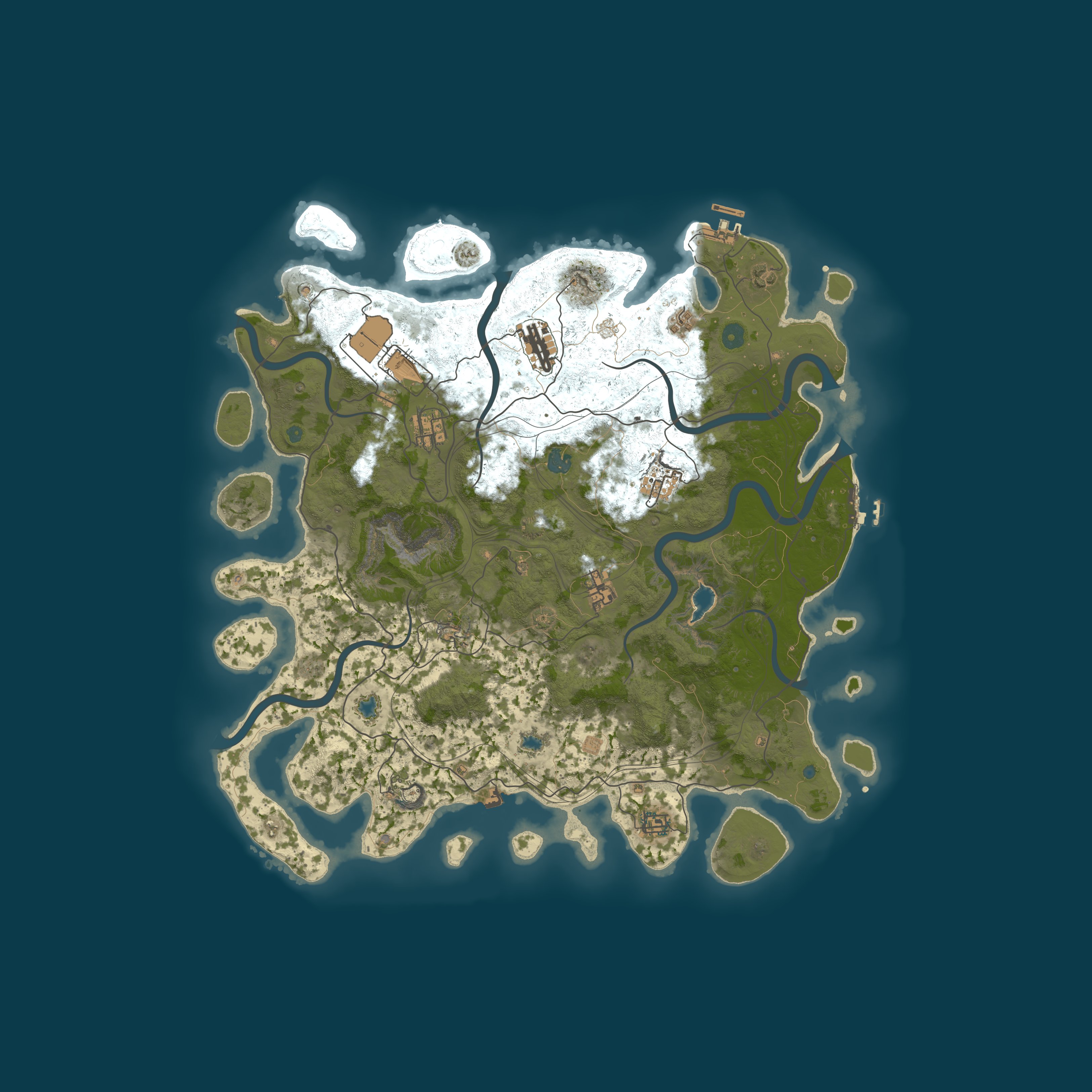 Map for [US] DEAD MAN RUST 5X ] PVP No BPs | Shop | Kits |Quad|