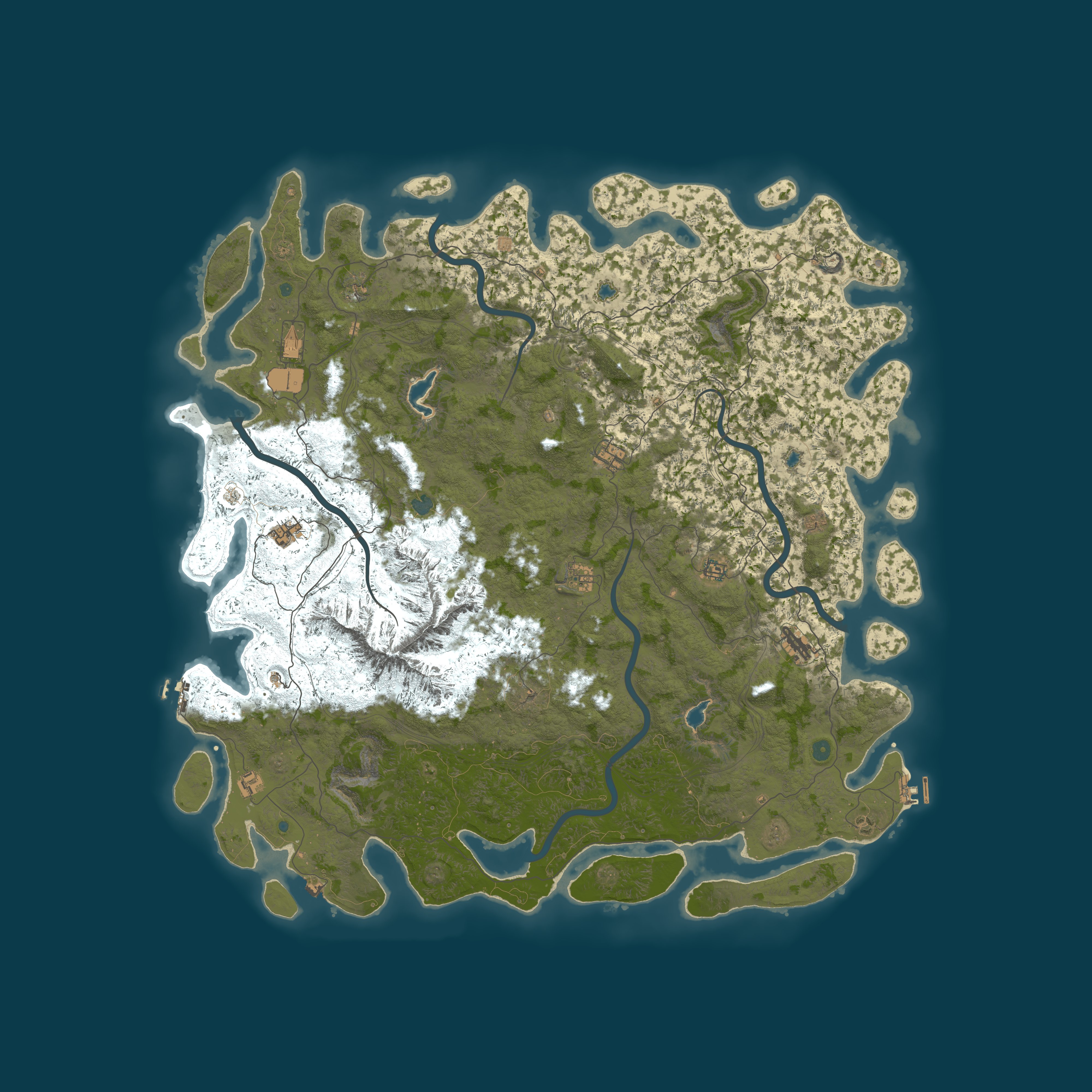Procedural Map, size 6000, seed 604875893