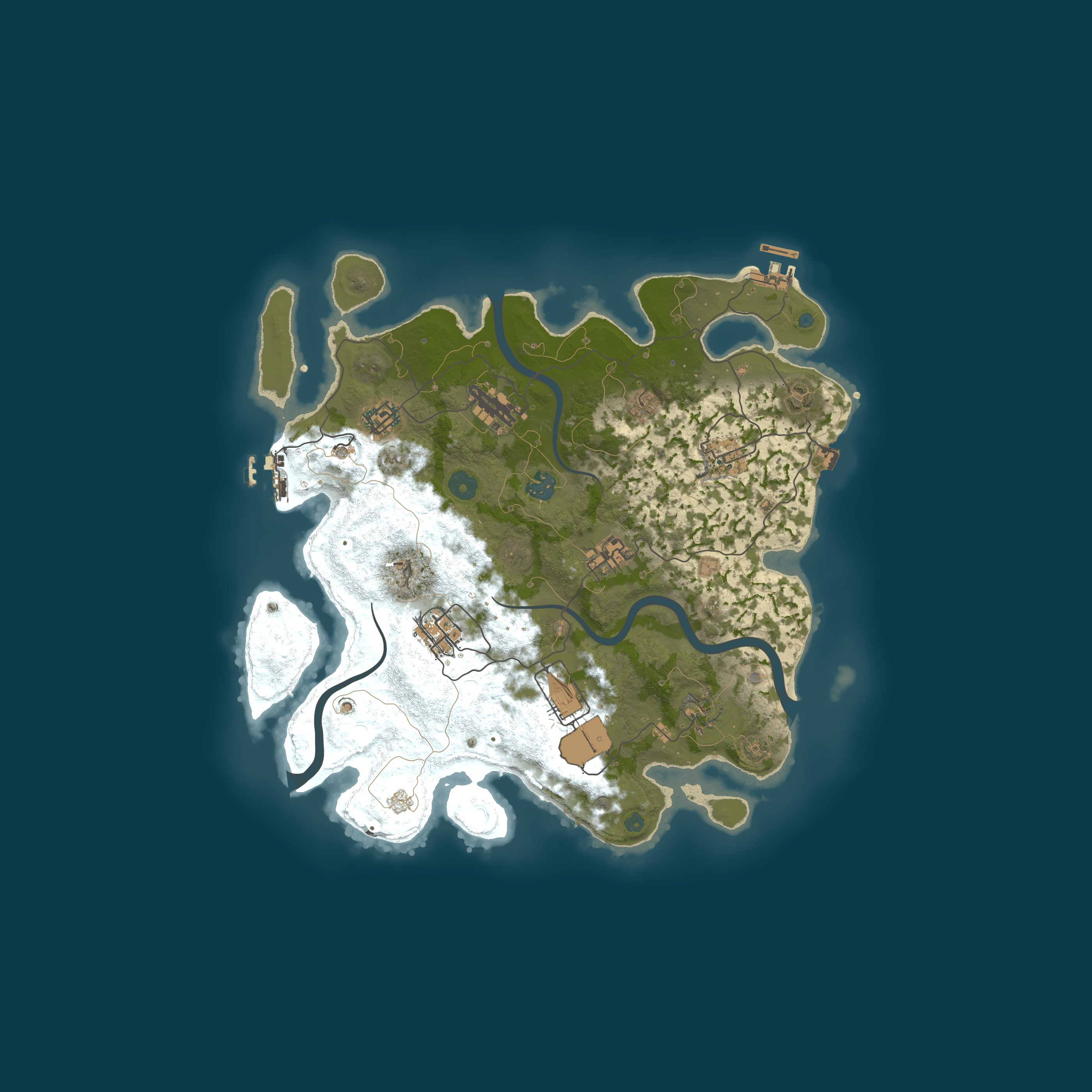 Procedural Map, size 3600, seed 1520938964