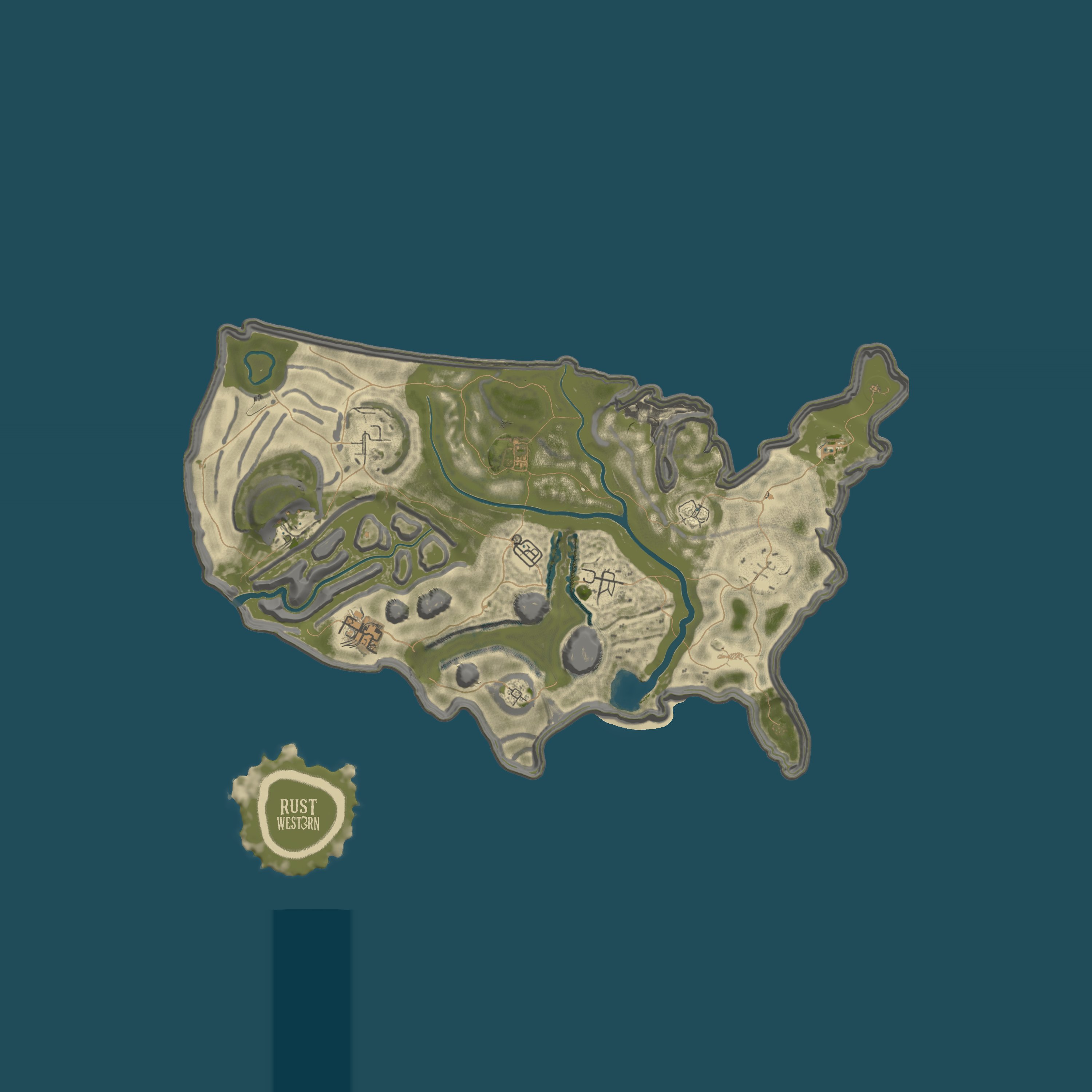 Map for RUST WESTERN 2026