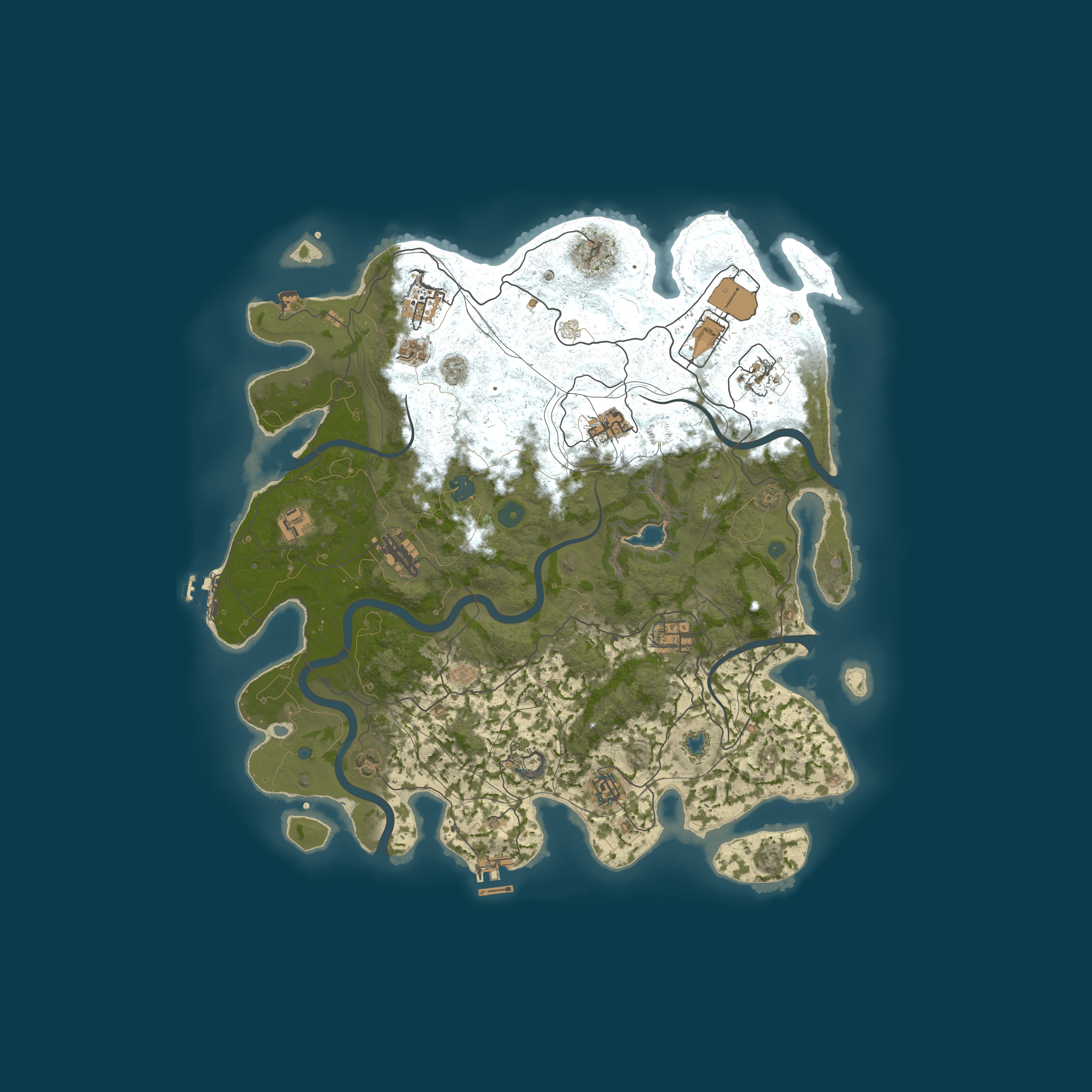 Procedural Map, size 4250, seed 1838540841