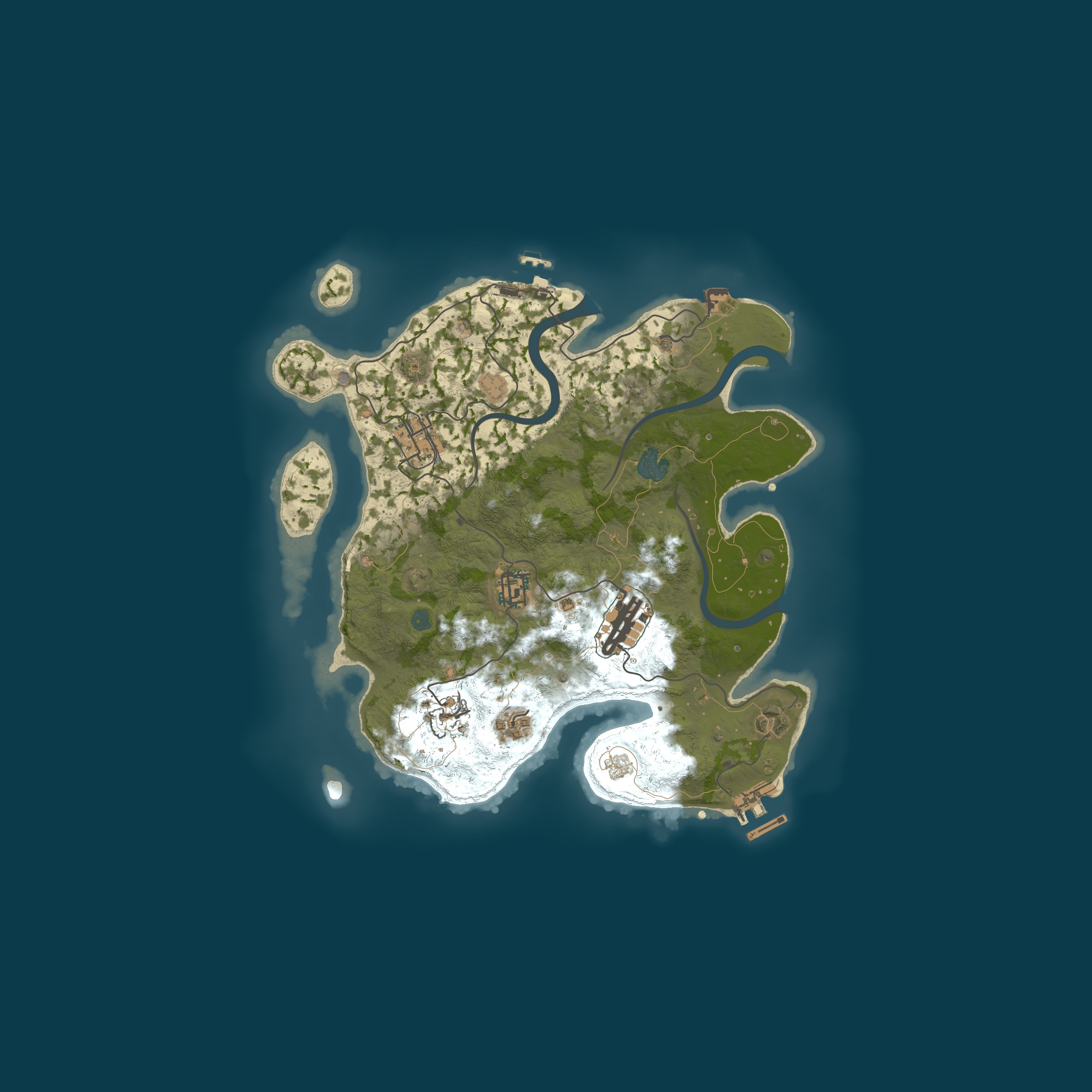 Map for A Shockbyte Rust Server