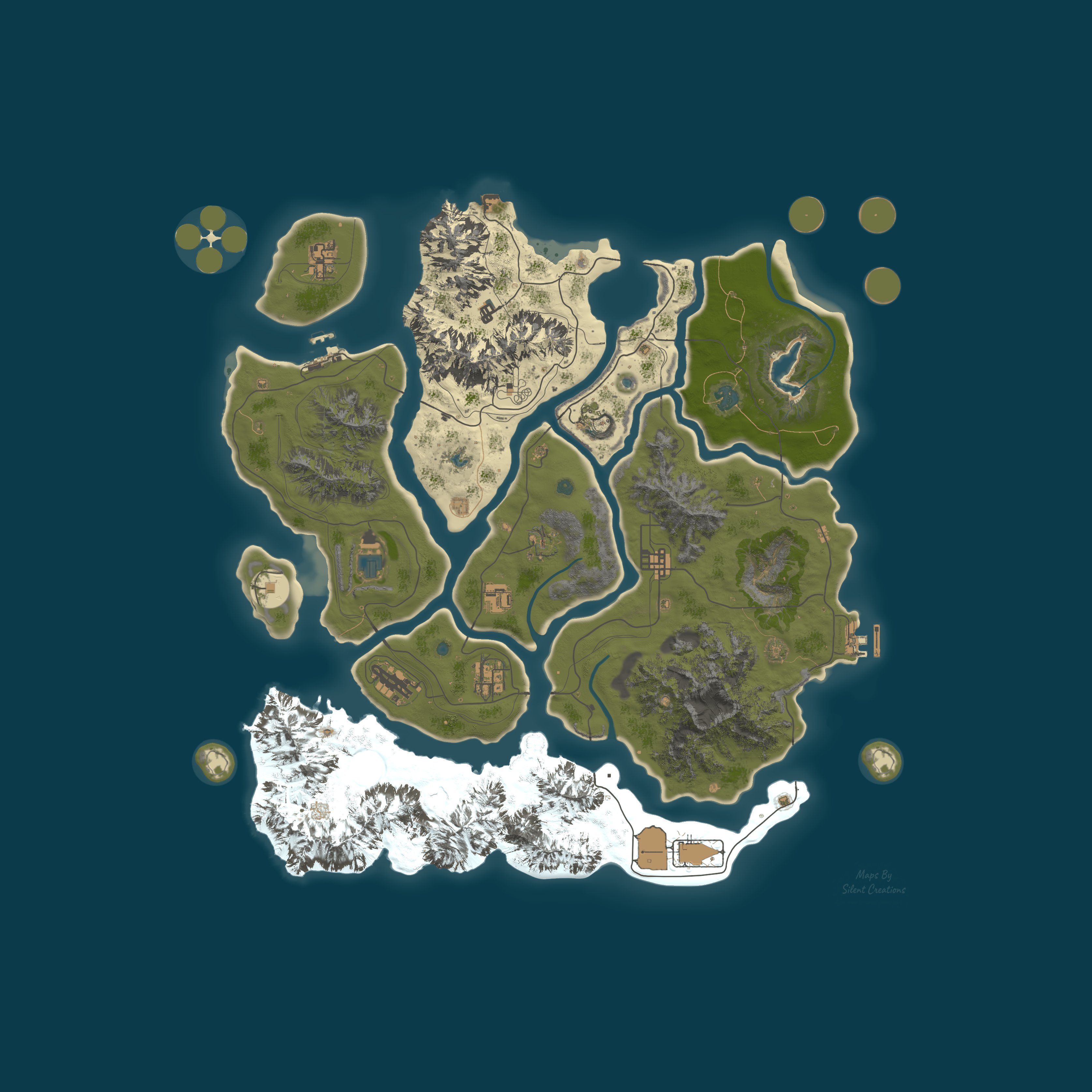Map for ◆ BLIGHT LIGHT PVE ◆ Custom Gear ◆ Nighttime Zombies ◆ 