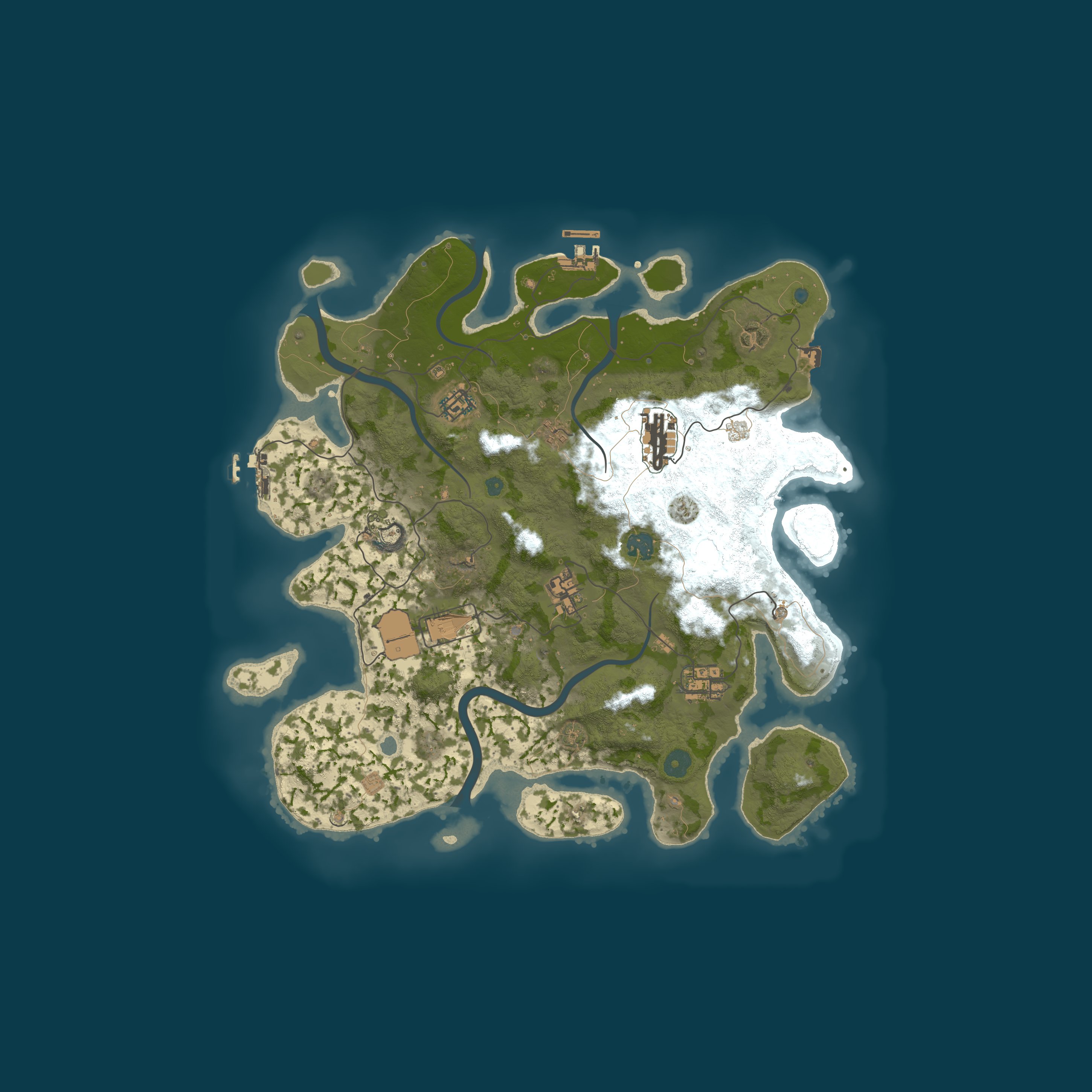 Map for Rust World 2X Clan PvP Monthly No Bp Wipes