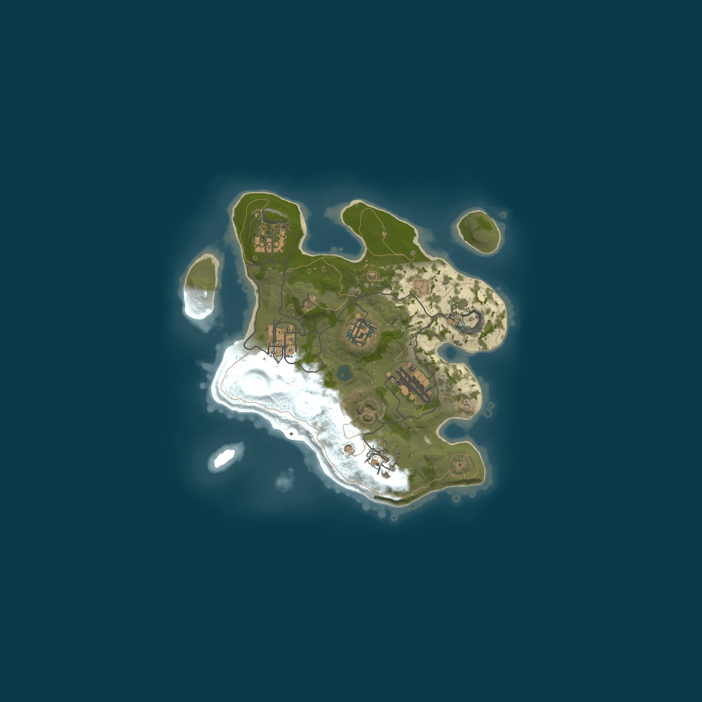 Custom Map, size 2500, seed 1337