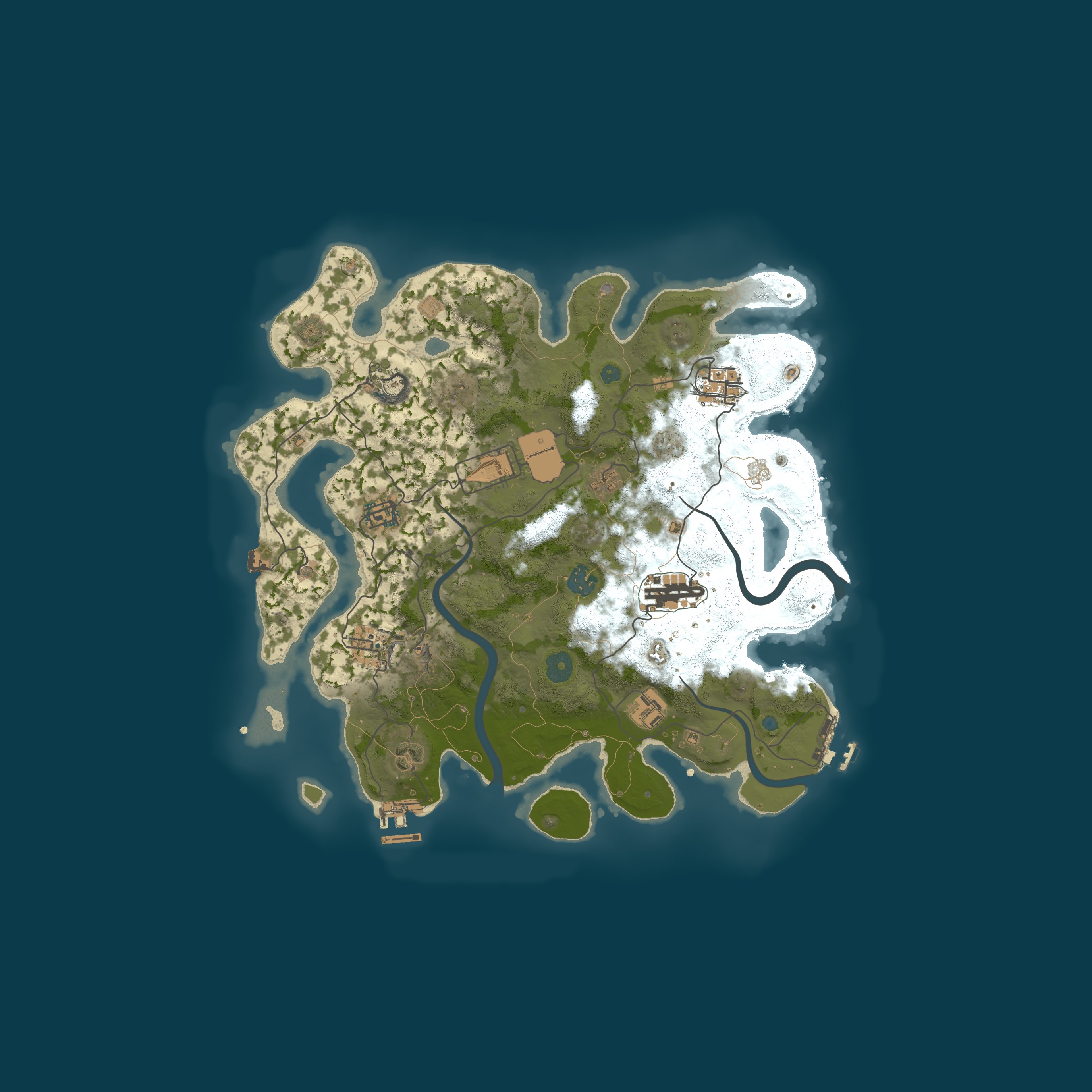 Procedural Map, size 3500, seed 25826