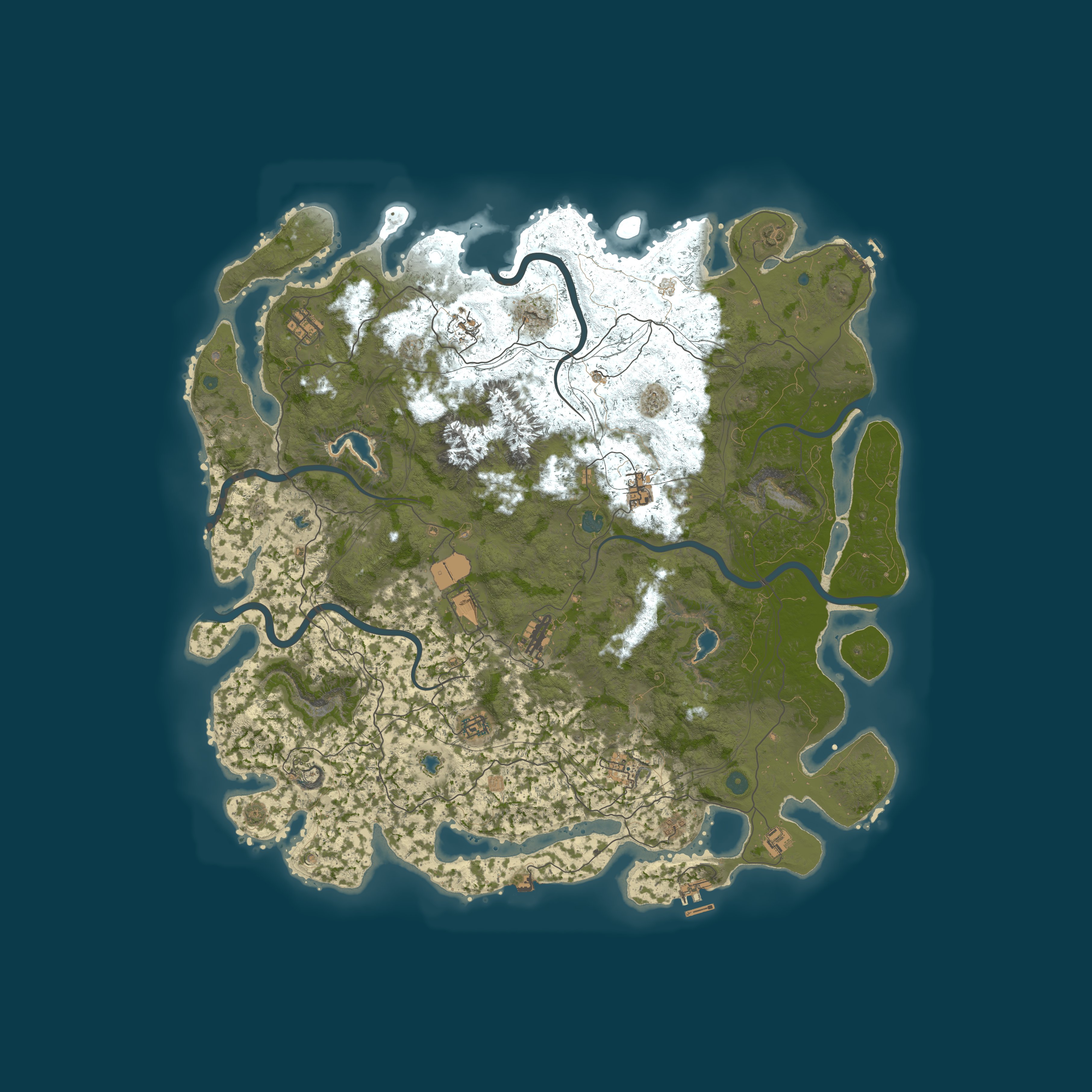 Map for Rusty Daze 5X:  PVE, KITS, HeliHUD, & More...