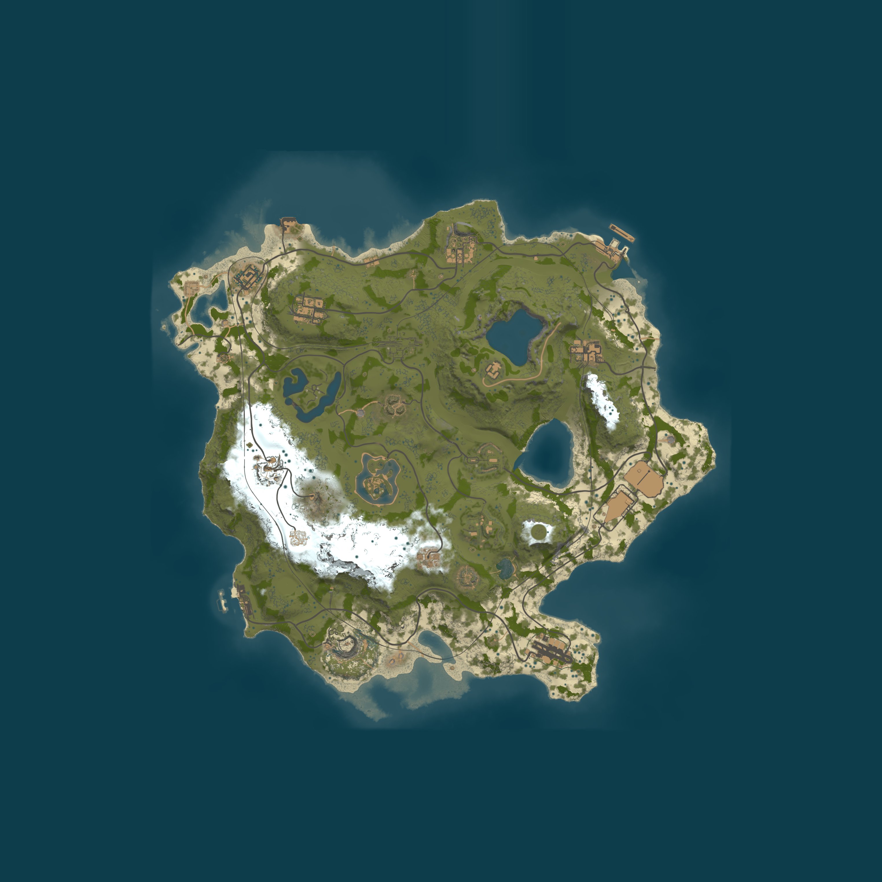 Map for [US] RustHaven Main 2X [HIGHLY MODDED] [NPC RAID BASES] [ROAMIN