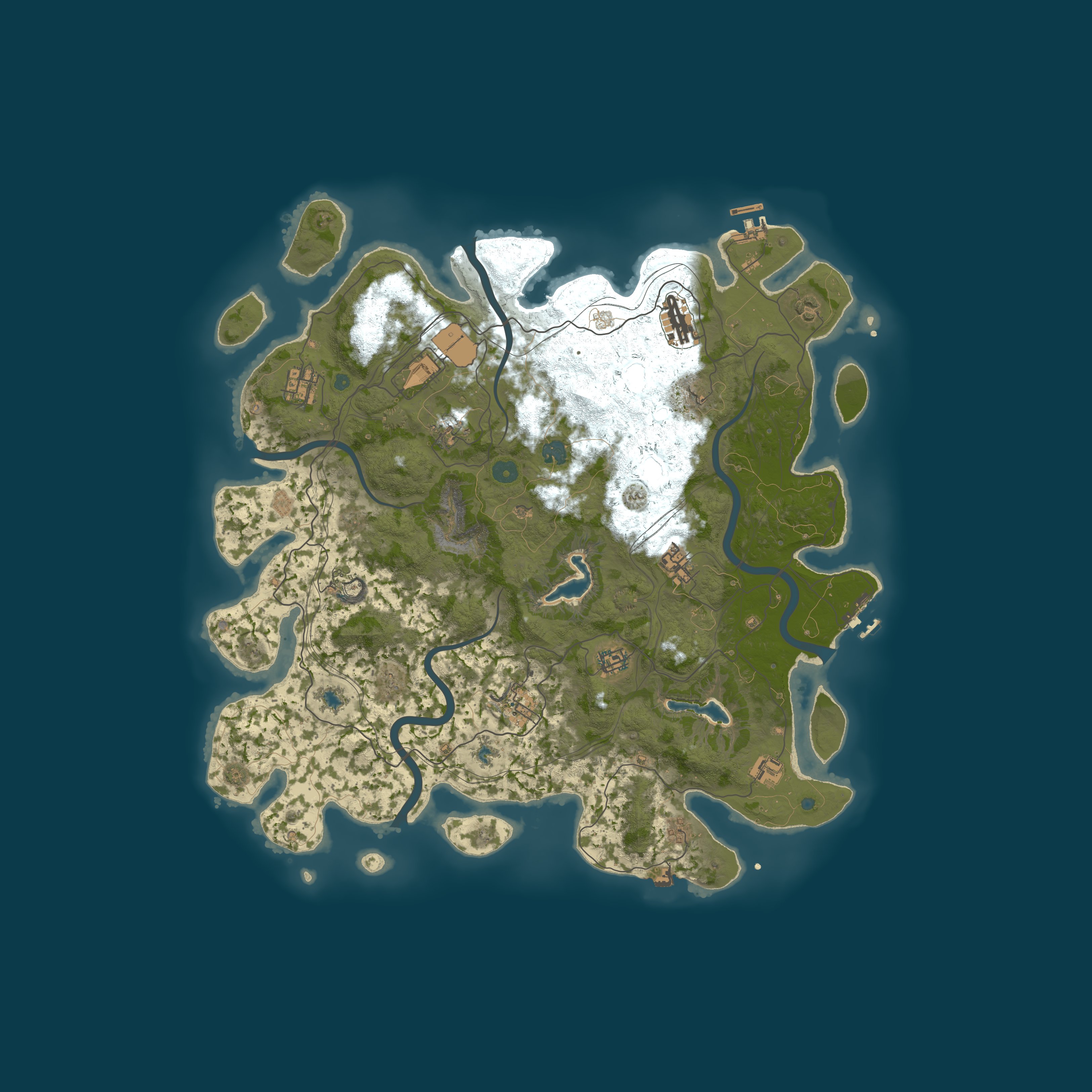 Map for [AU] Krust | PvPvE | Skills | NPCs | Raid Bases
