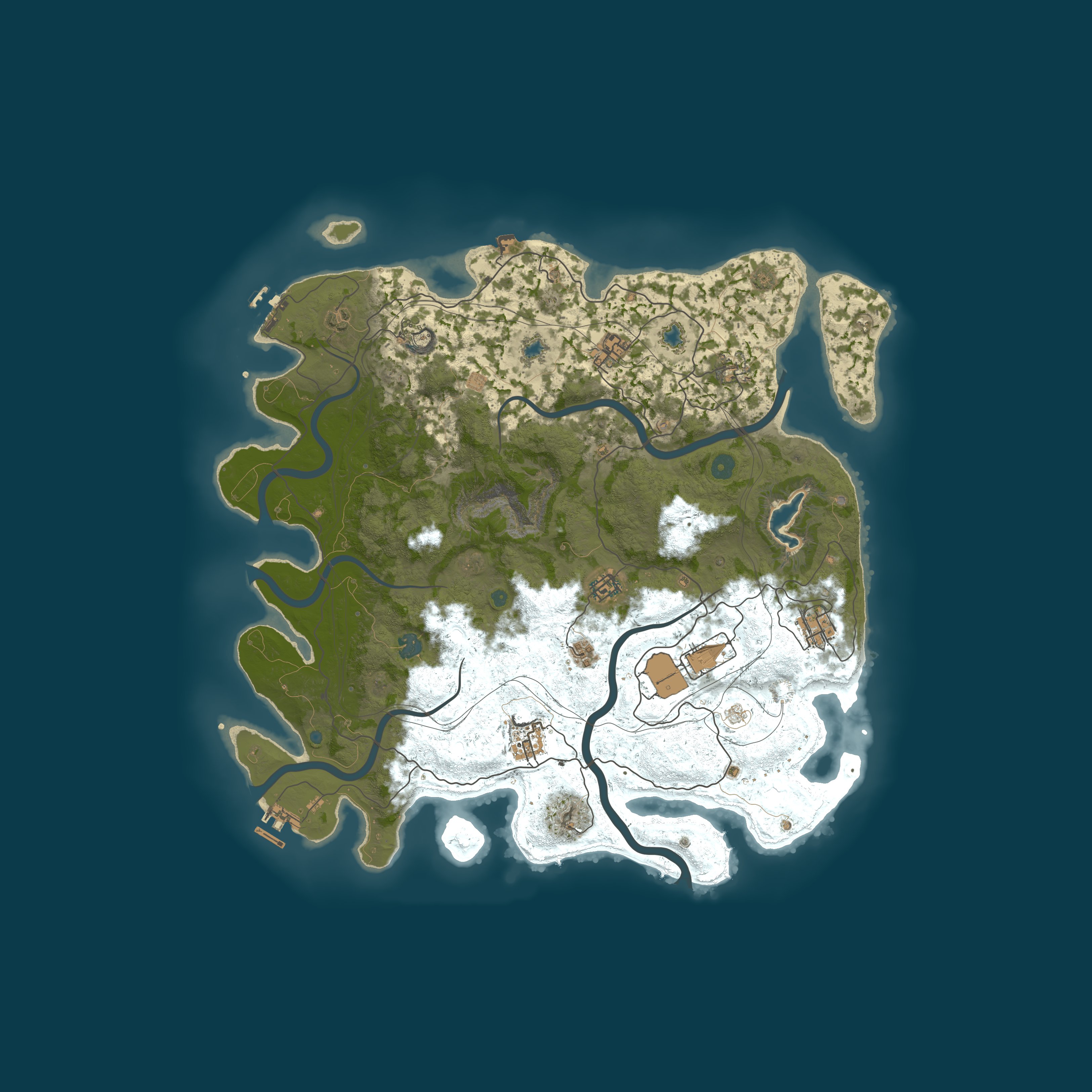 Map for Chill & Kill 2.5x|PvE|PvP|BetterNpc|Raidable Bases|& MORE