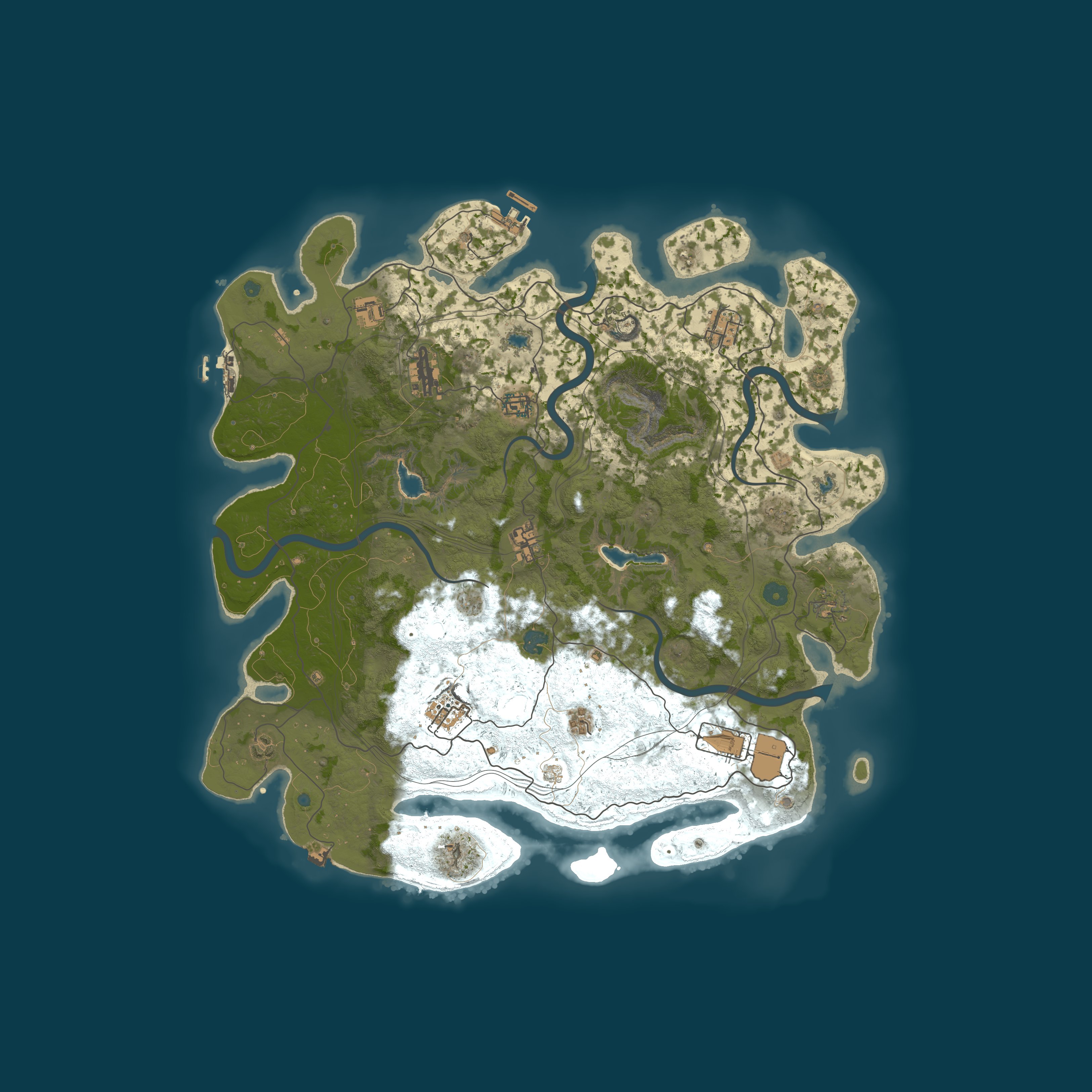 Procedural Map, size 4500, seed 1087103551