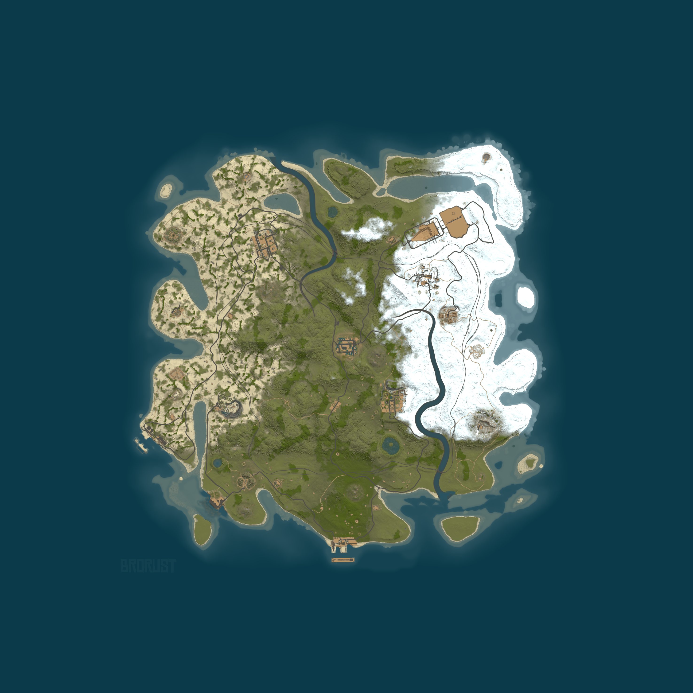 BroRust Procedural Map map
