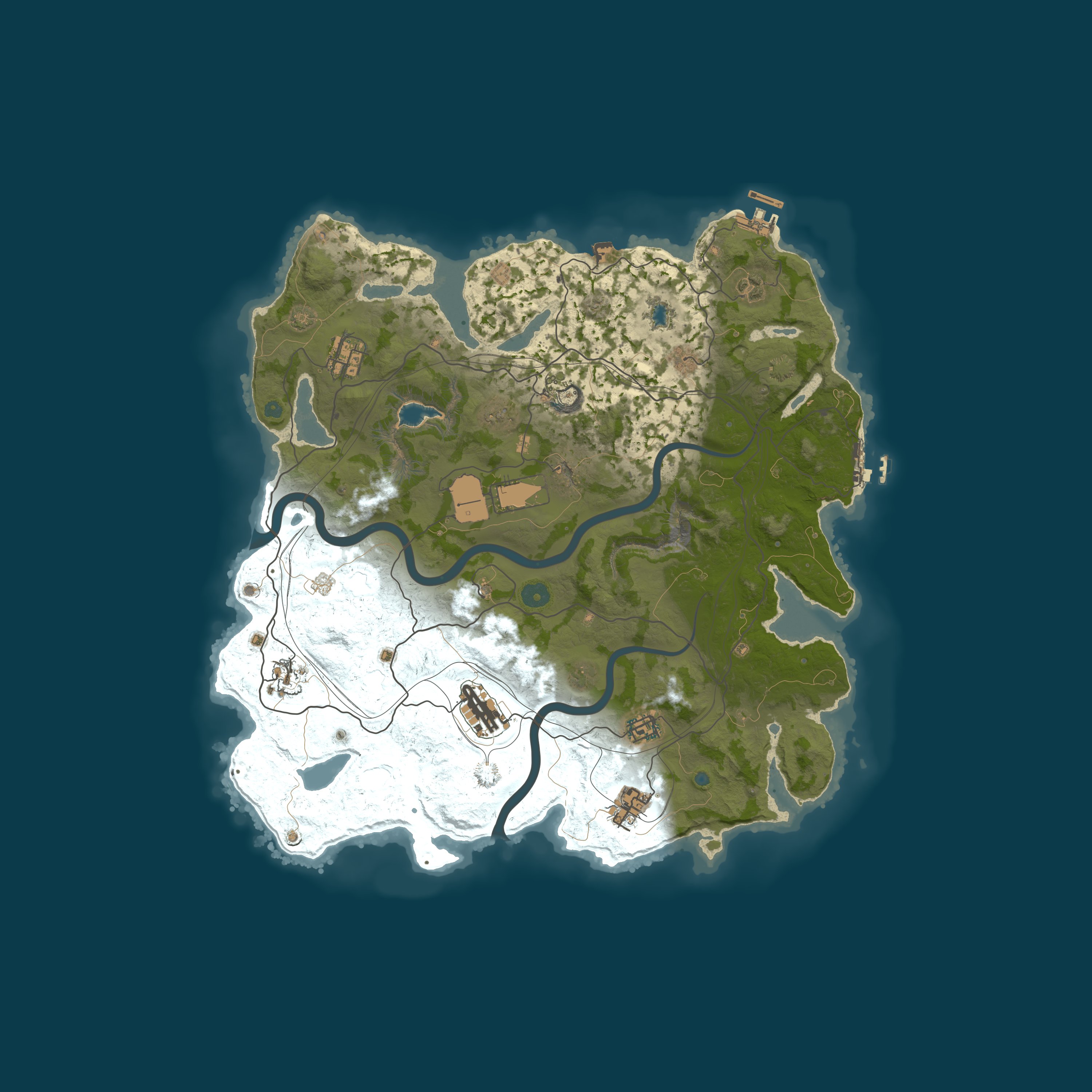 Map for [AU] Jims Rust Nation | Monthly | Low Upkeep