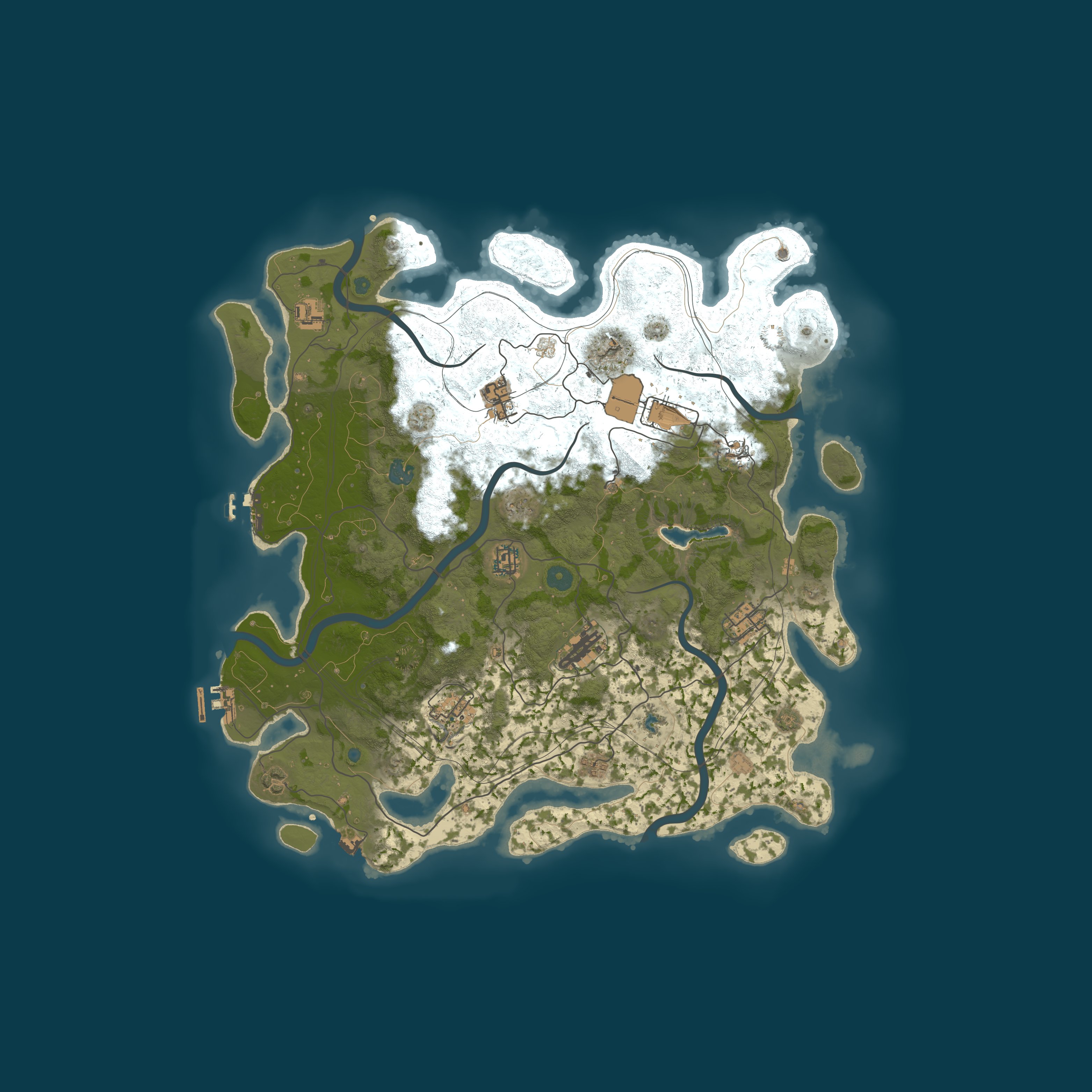Procedural Map, size 4250, seed 1783207580