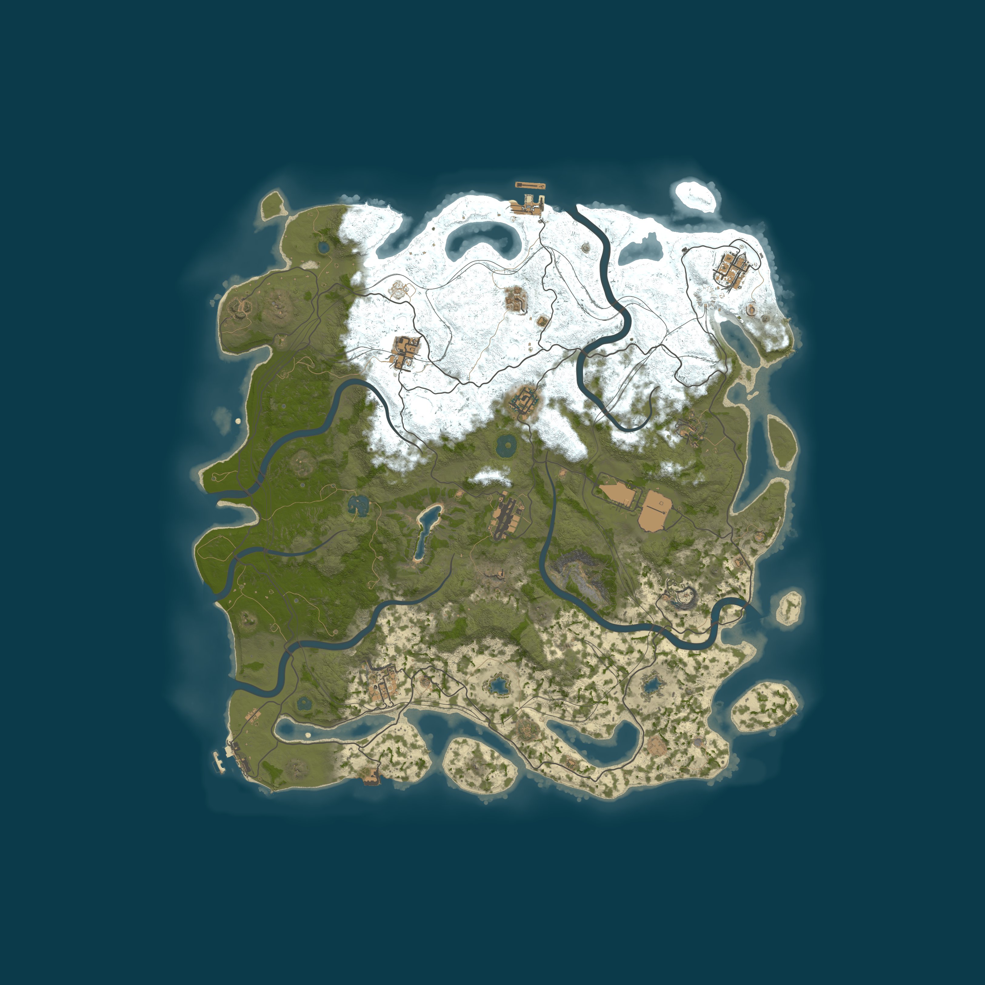 Map for EU RustRevolt 2x No BP Wipes Solo/Duo/Trio|Shop|Noob Friendly