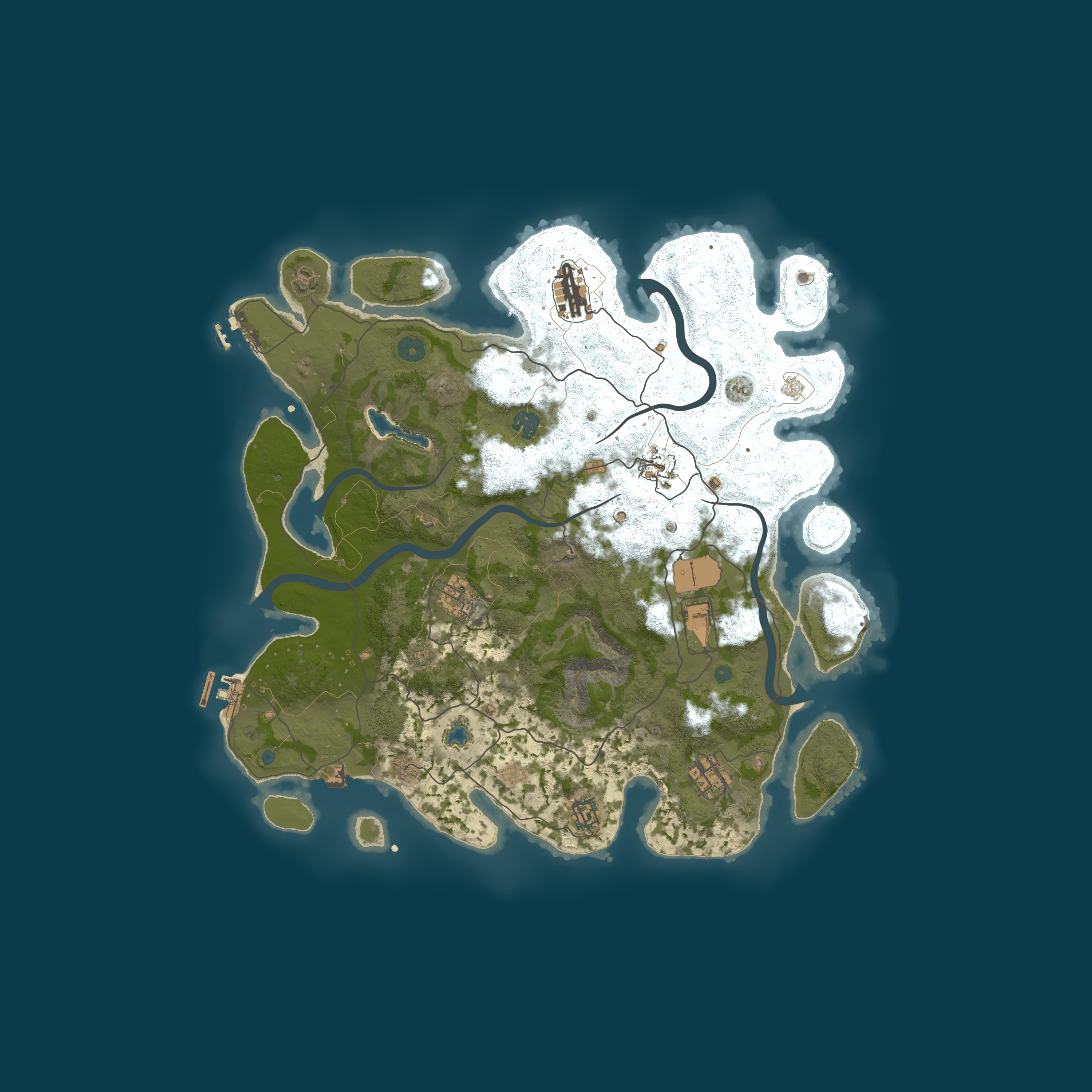 Map for RustGamingNation 1000x PvE [Events|Purge|Zombies|SkillTree]