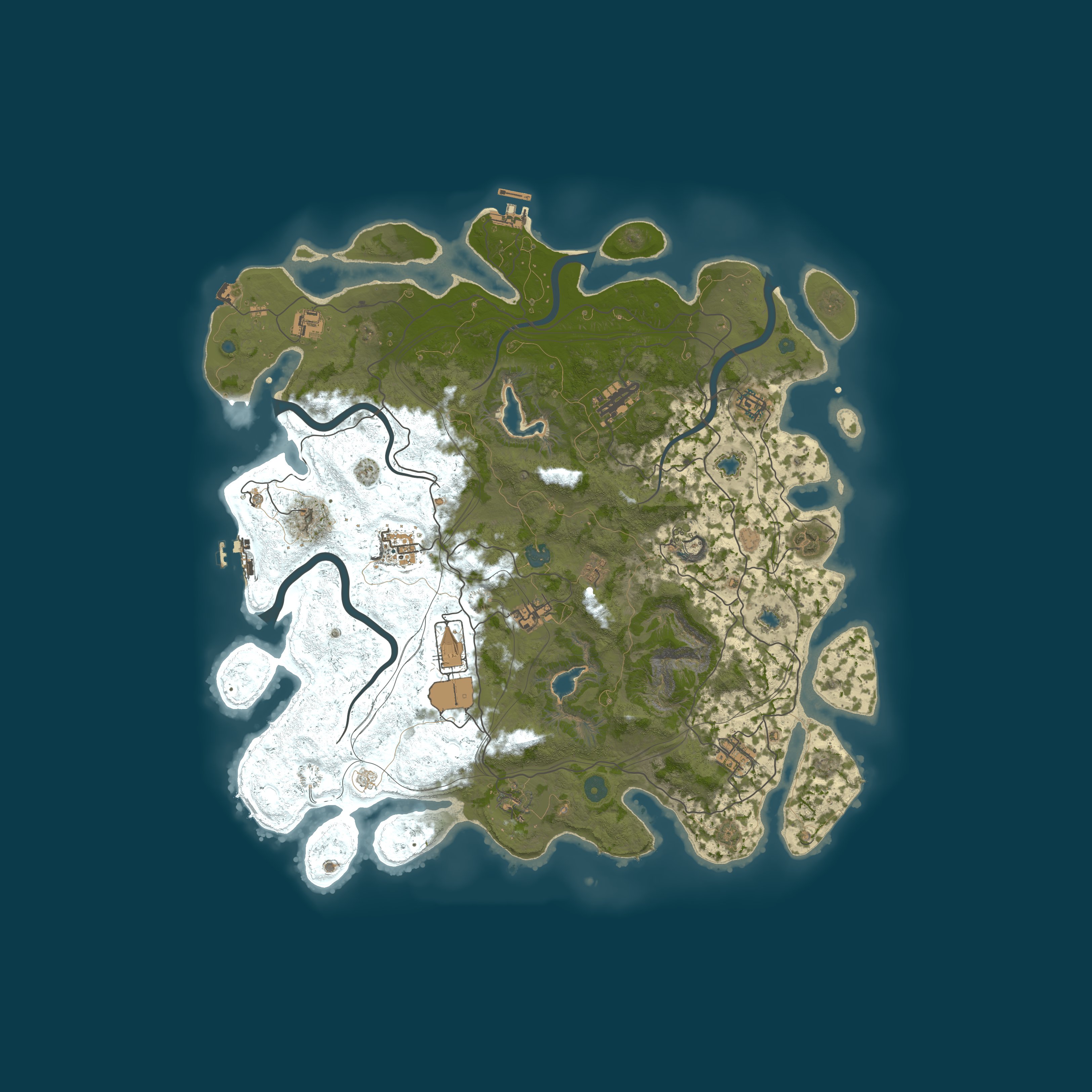 Map for Rust Casual|No KOS|No raid until wipe
