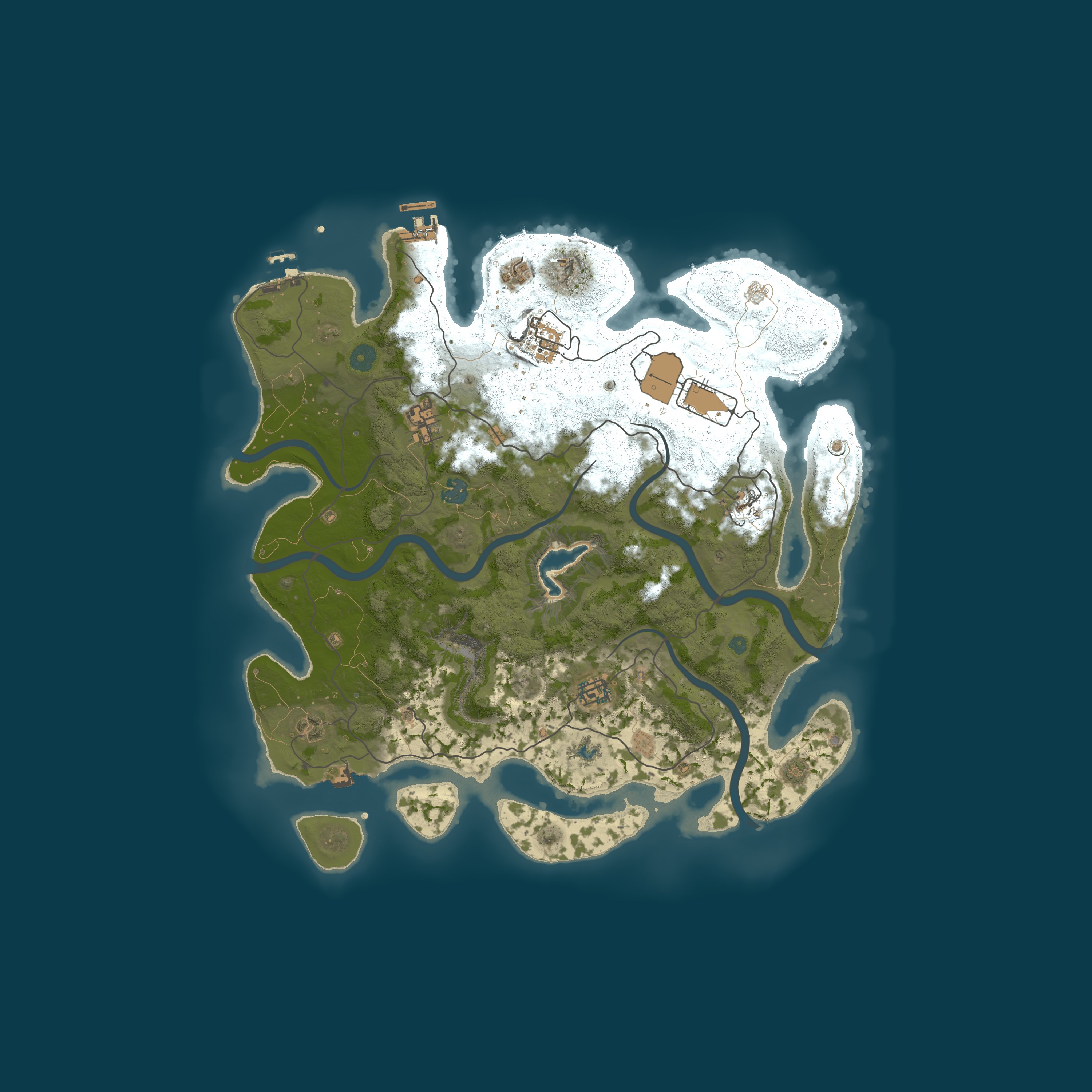 Map for Friendly Rust – Safe. Vanilla.