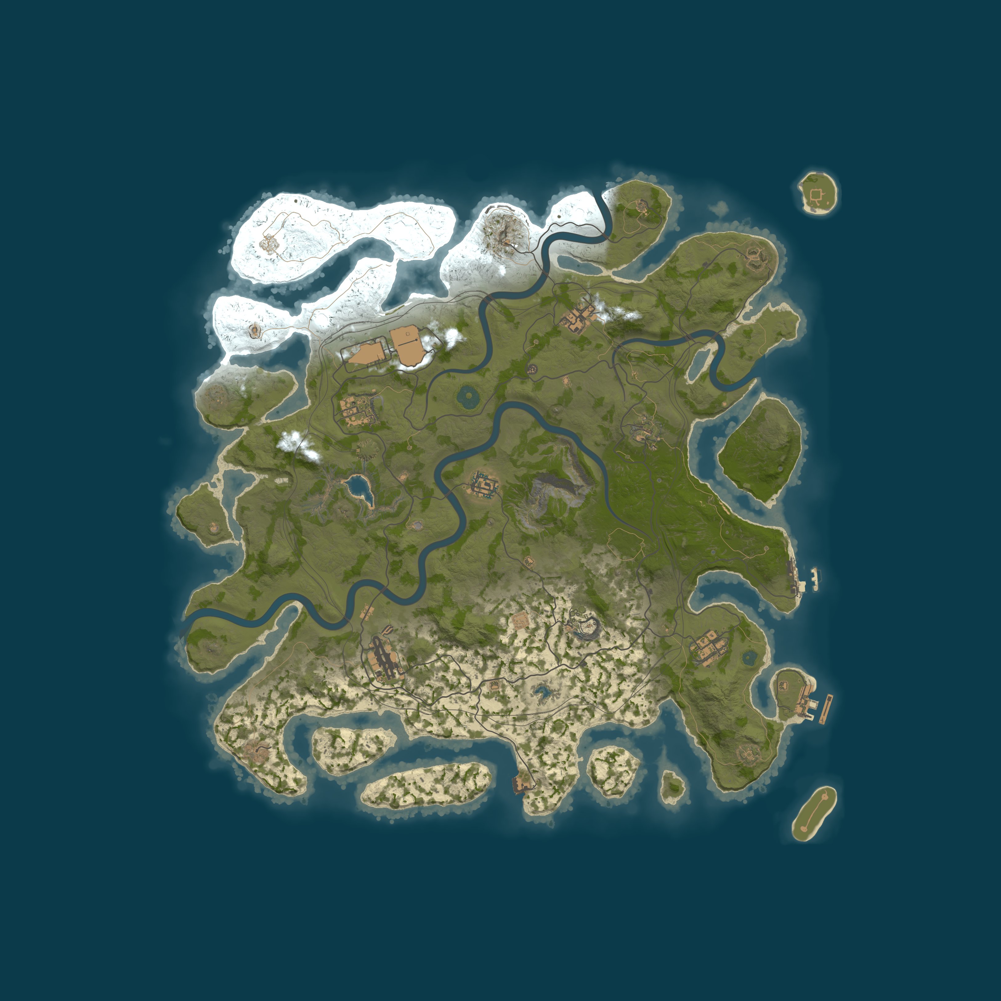 Map for [NA] RustAscent | PVE & CHILL | 15x RESOURCES | EVENTS | KITS