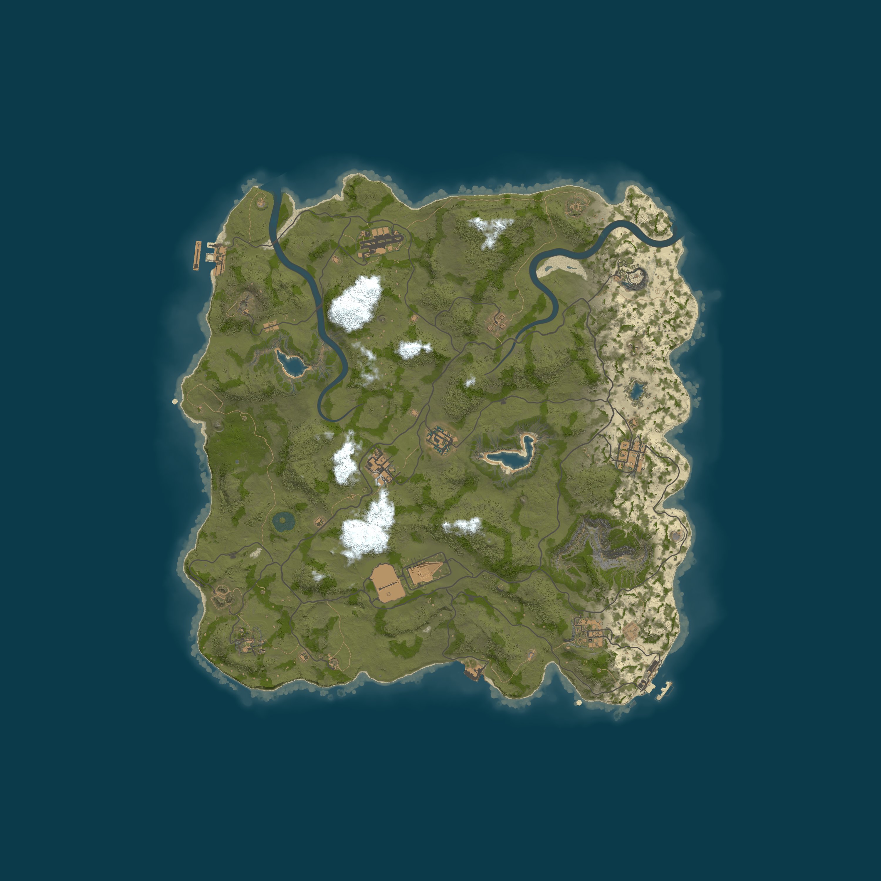 Map for [NA] Rusty Noobs - PvPvE Hybrid | Offline Protection | Duo | No