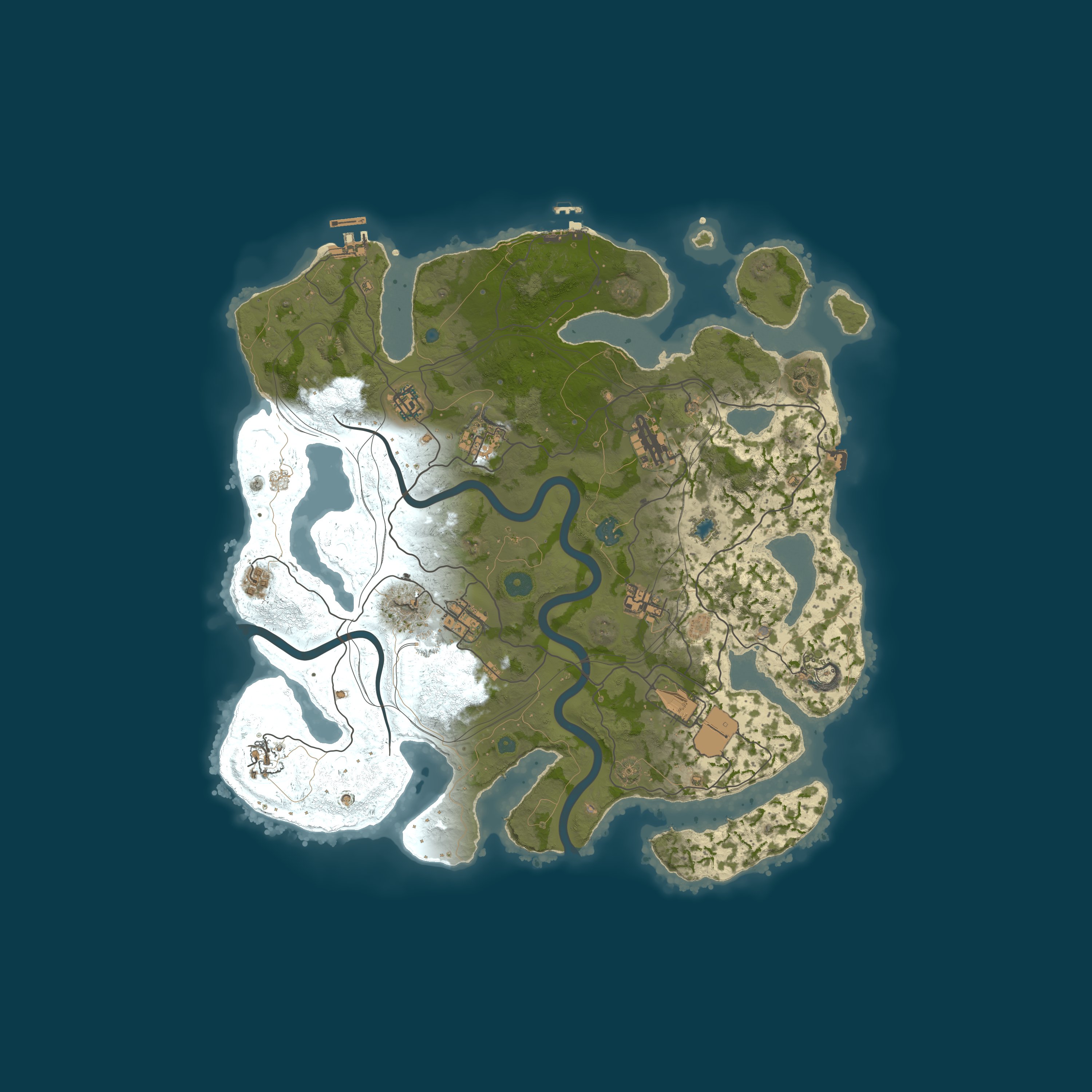 Map for КЛАССИКА x3 | GGRust #3 | Для нoвичкoв 3x