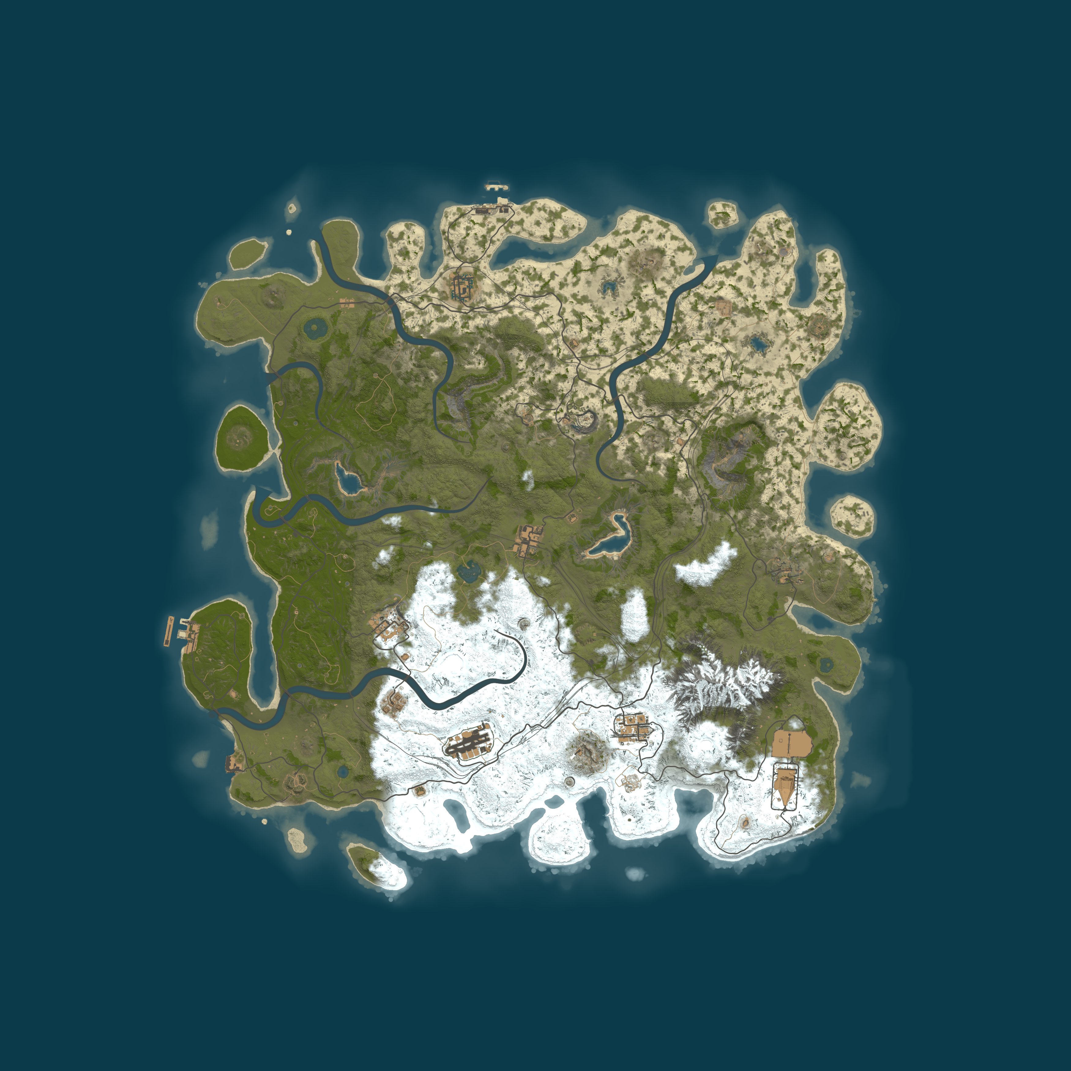 Map for [EU] Vanilla Rust 2x For Beginners MAX TRIO