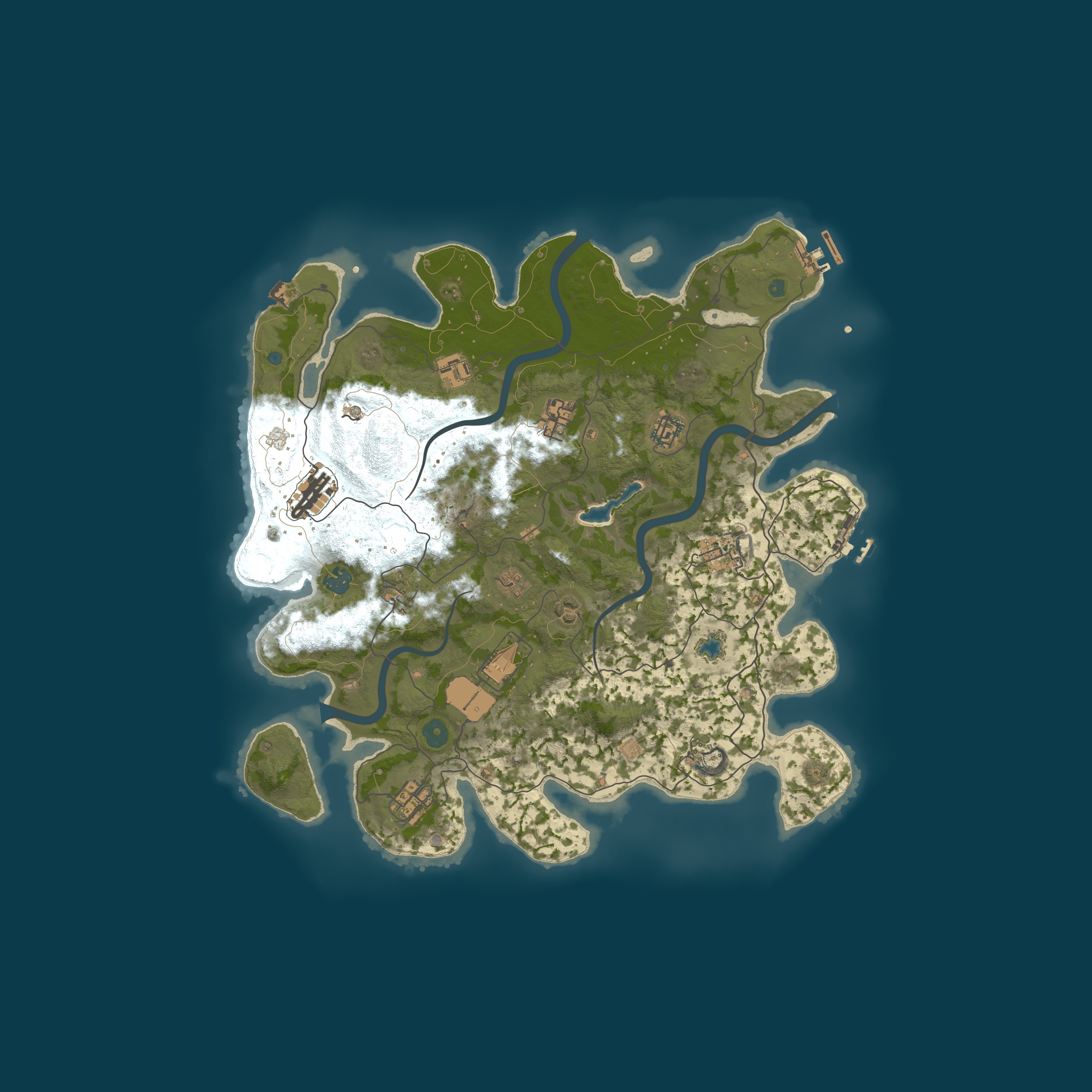 Procedural Map, size 4000, seed 12125467