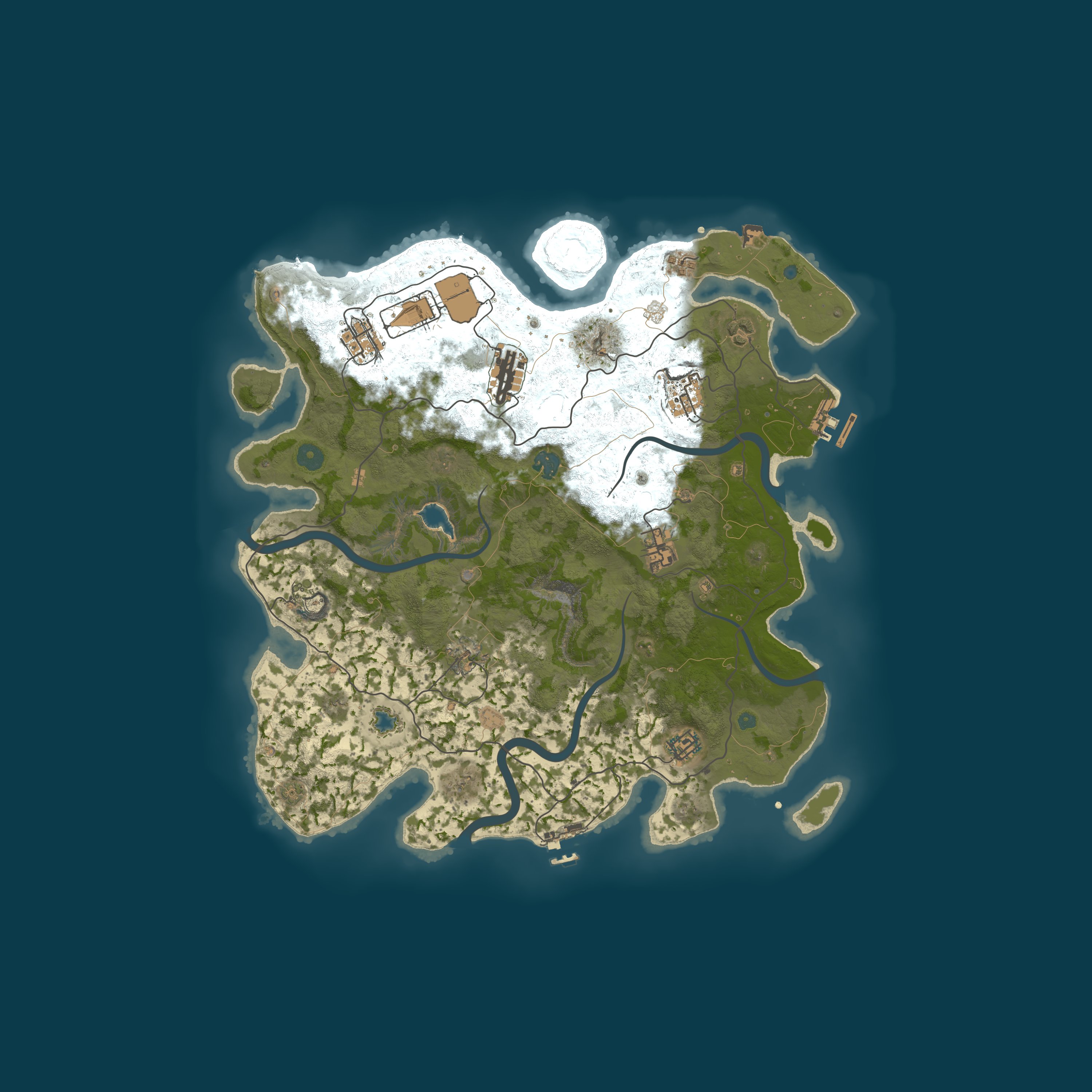 Map for RustGamingNation 5x PvE [Events|Purge|Zombies|SkillTree]