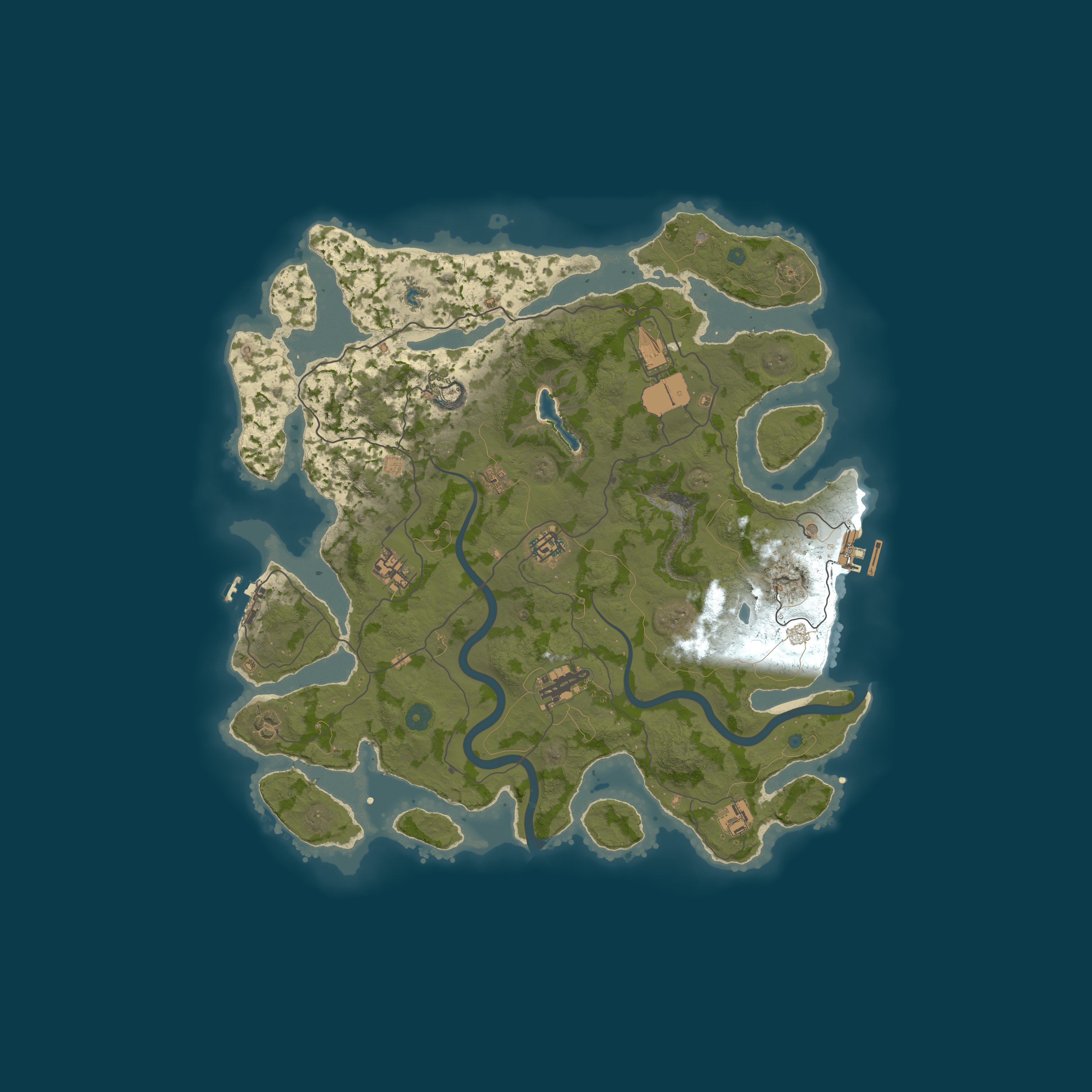 Custom Map, size 4000, seed 1337