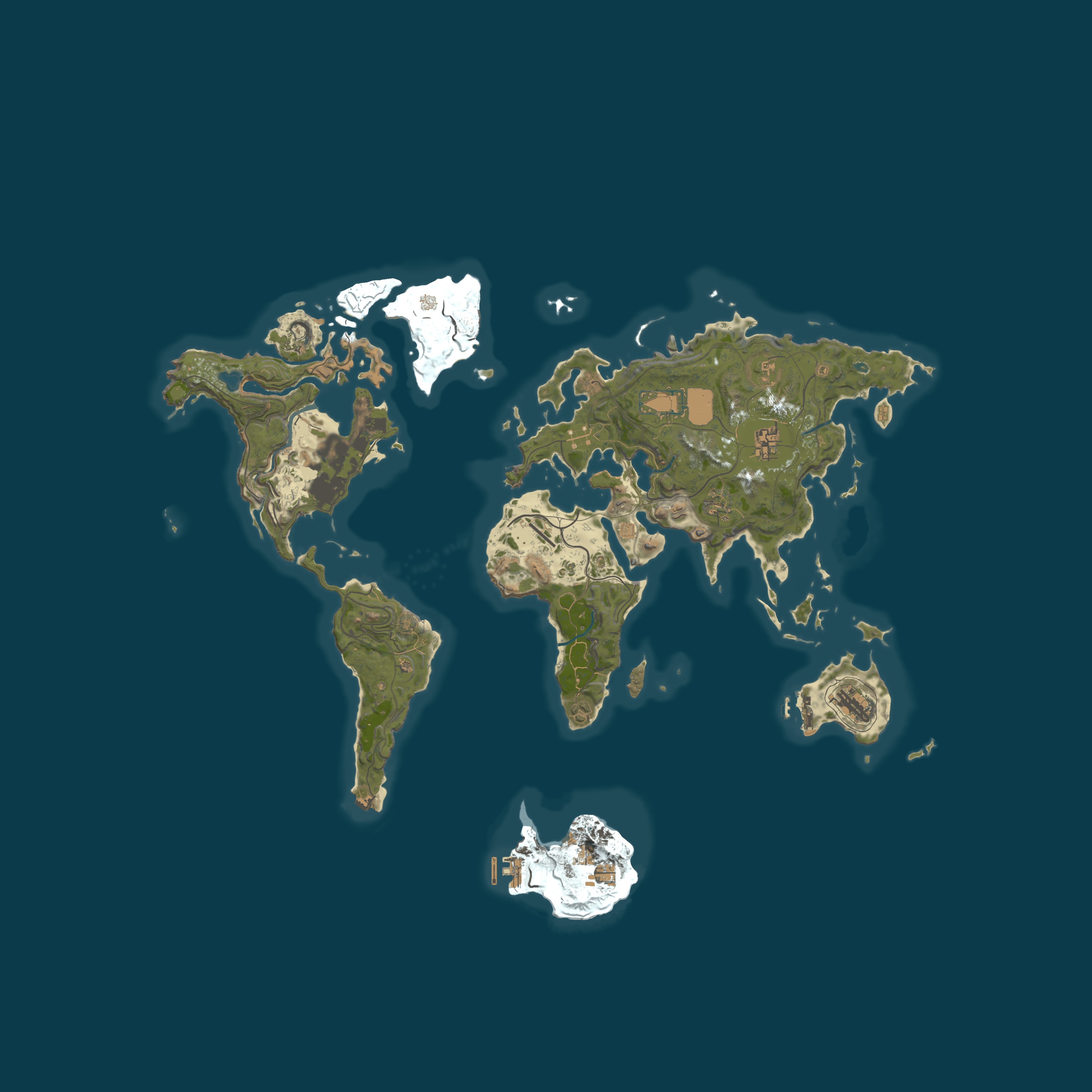 Map for Escape From La! [PVE] Earth Apocalypse.