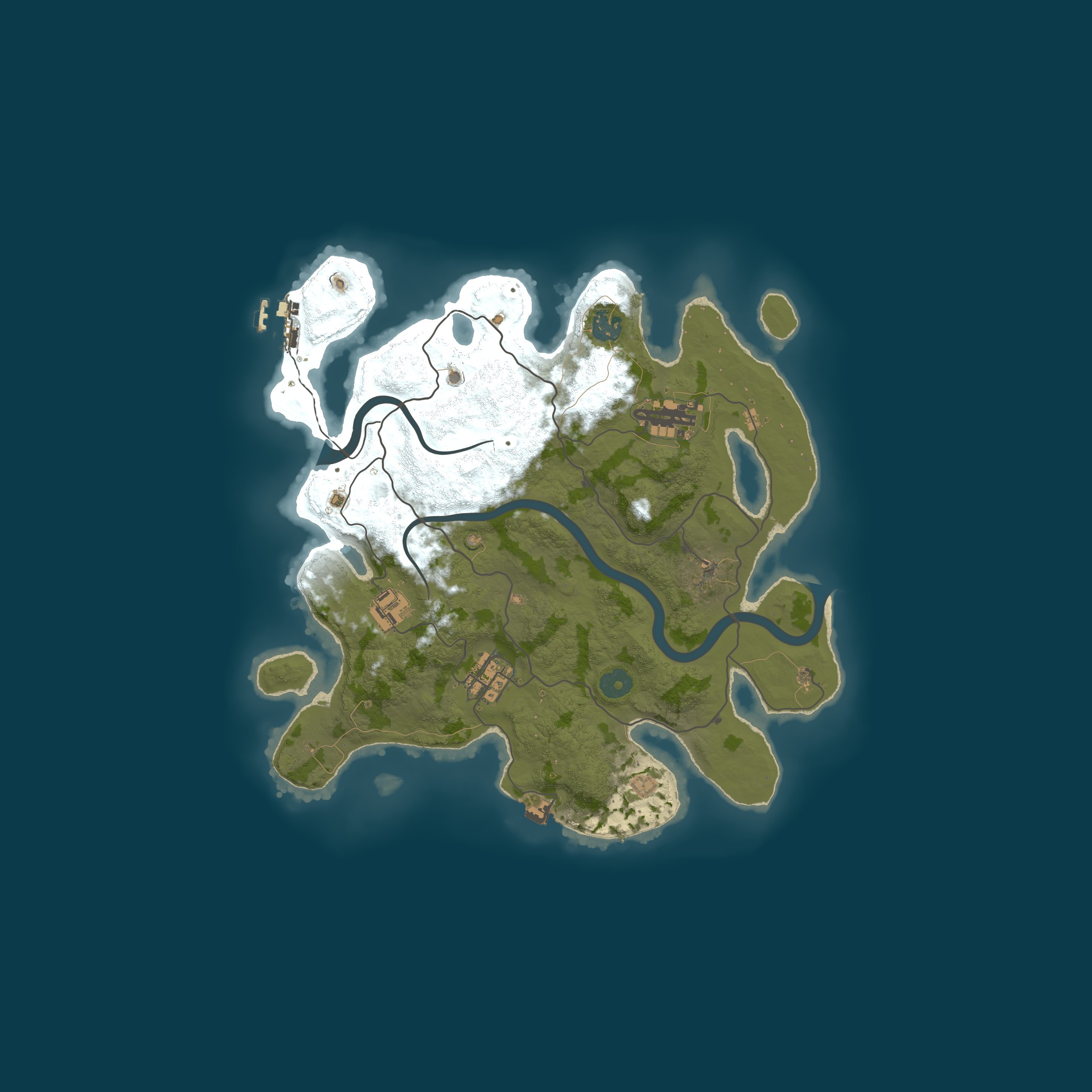 Map for Rusty Beaches PVE North America
