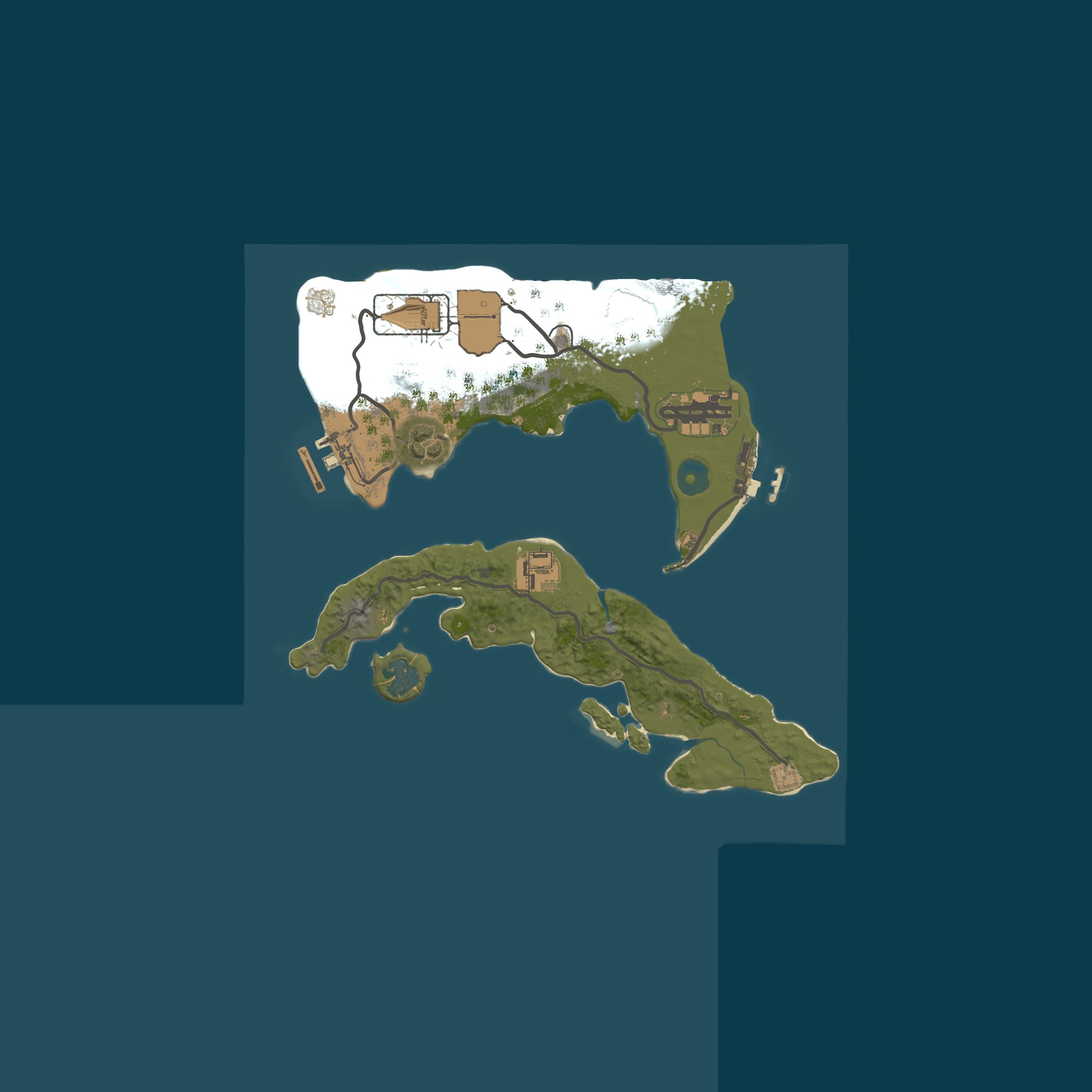 Custom Map, size 2500, seed 100