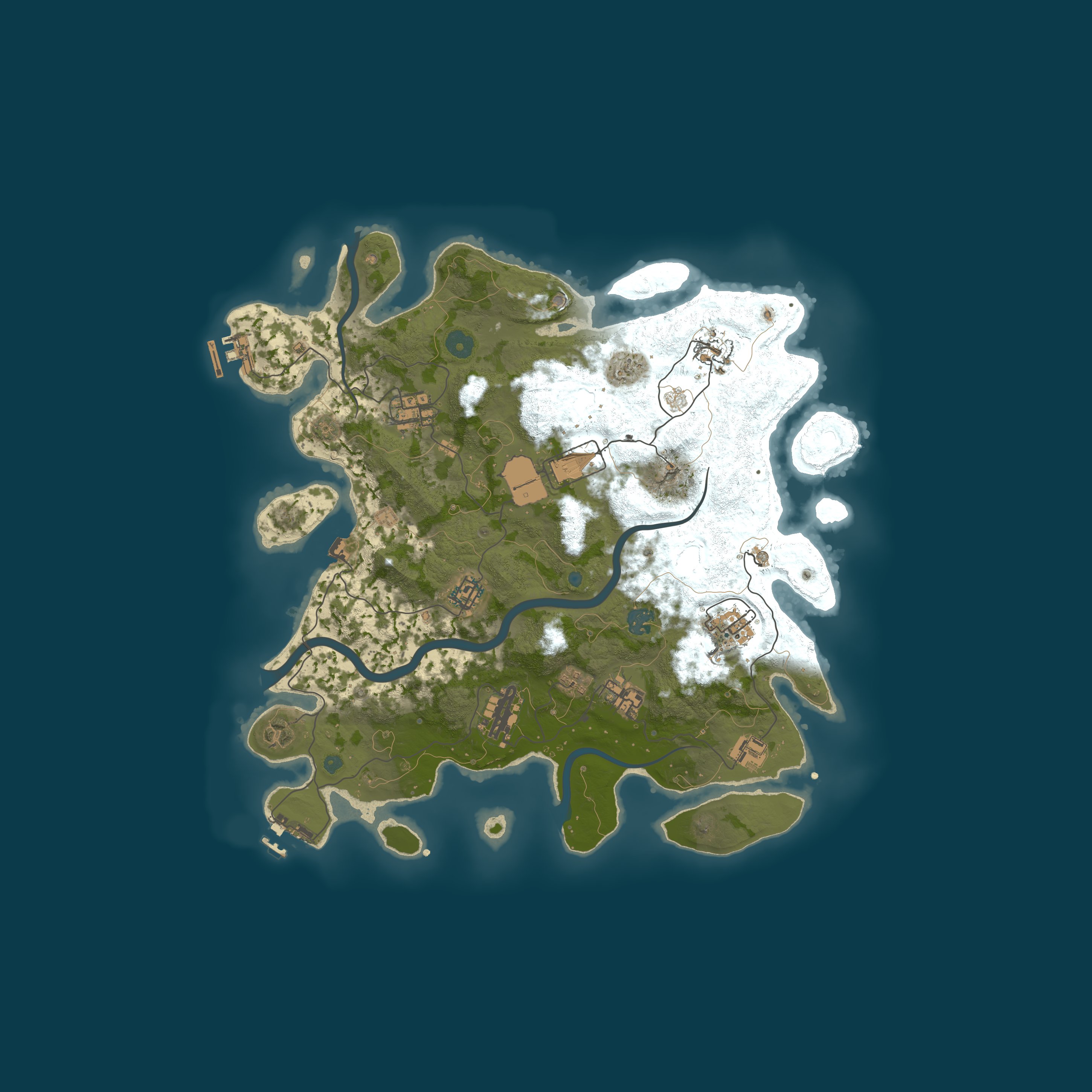 Procedural Map, size 3800, seed 875022