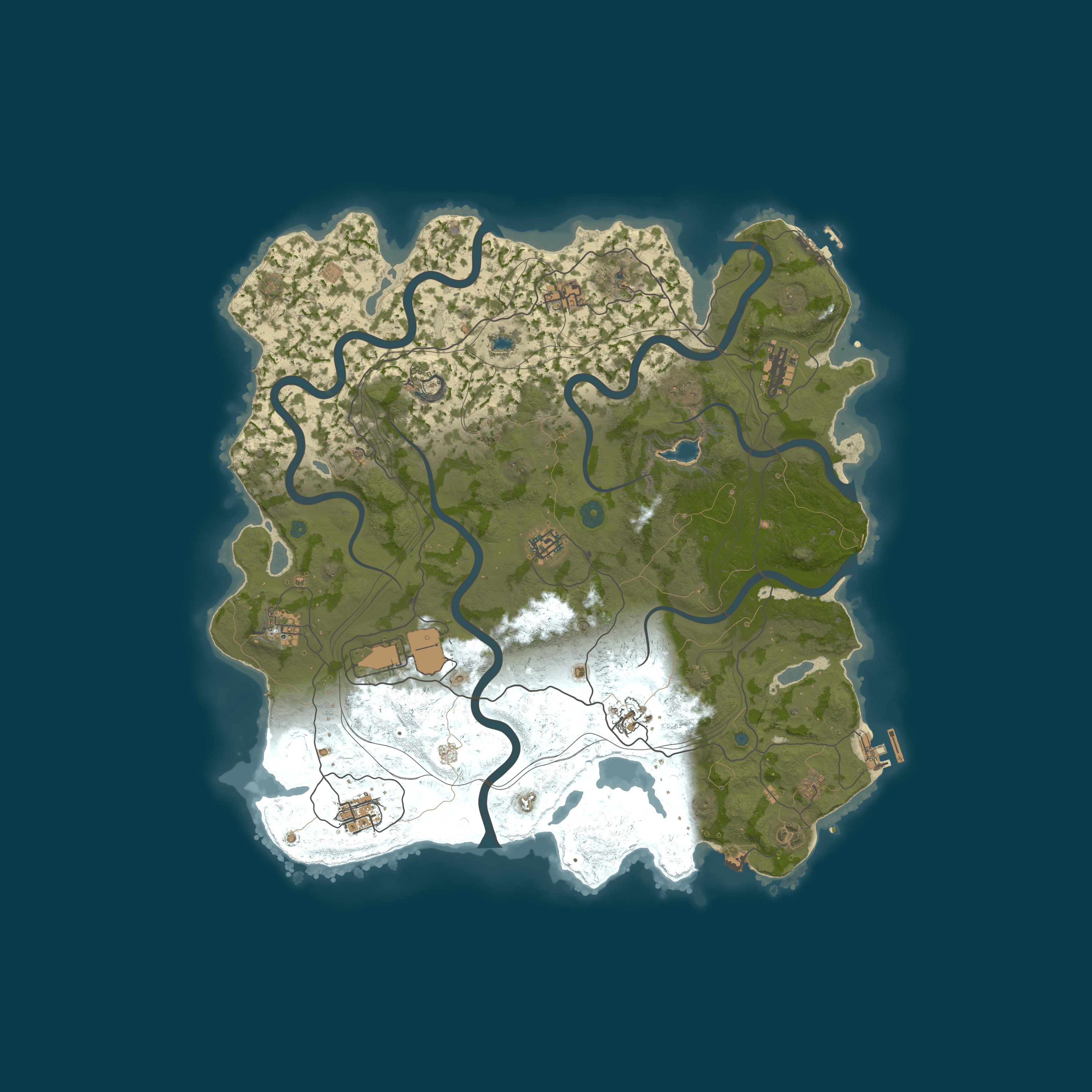 Map for WEREWOLF GAMING.CO 5x Solo/Duo/Trio LARGE |Loot X5|TP|Homes|