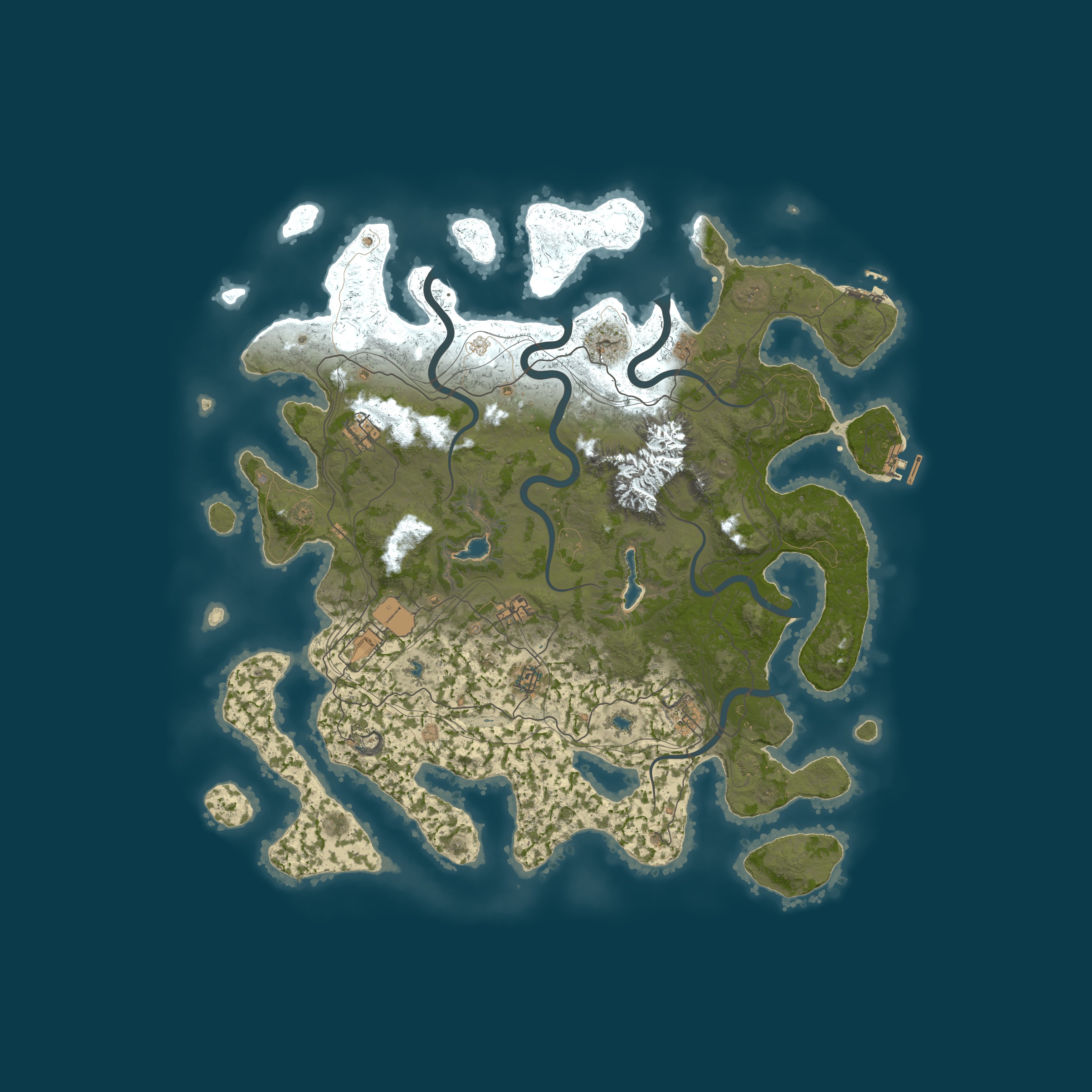 Custom Map, size 5000, seed 1337