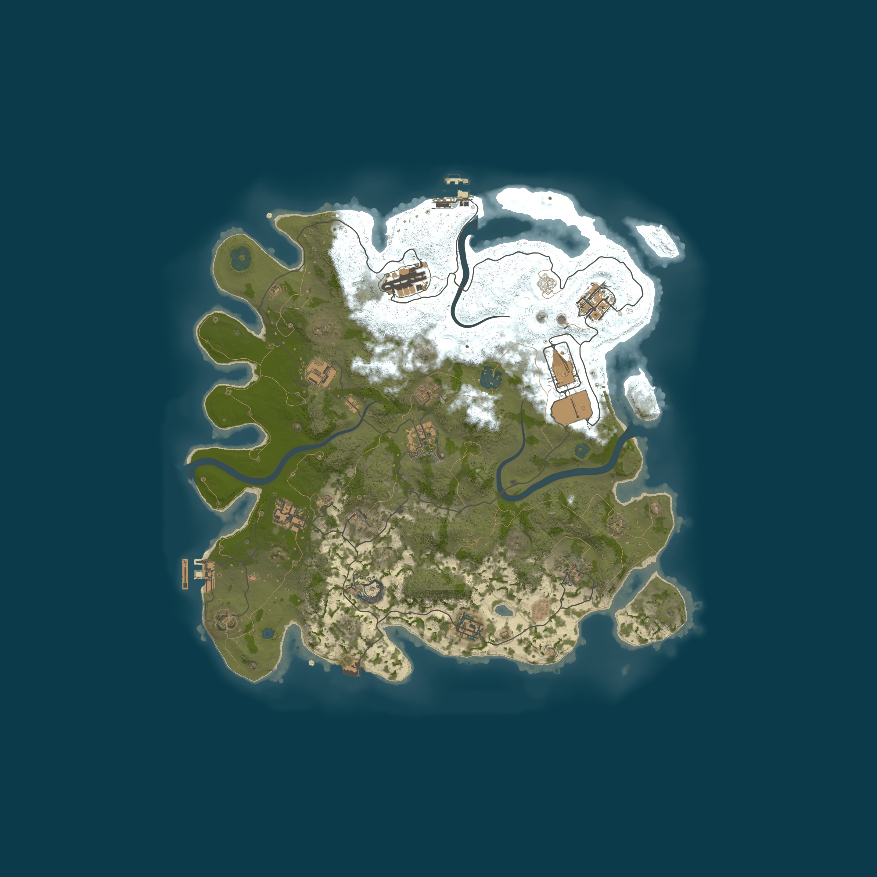 Procedural Map, size 3750, seed 842927814