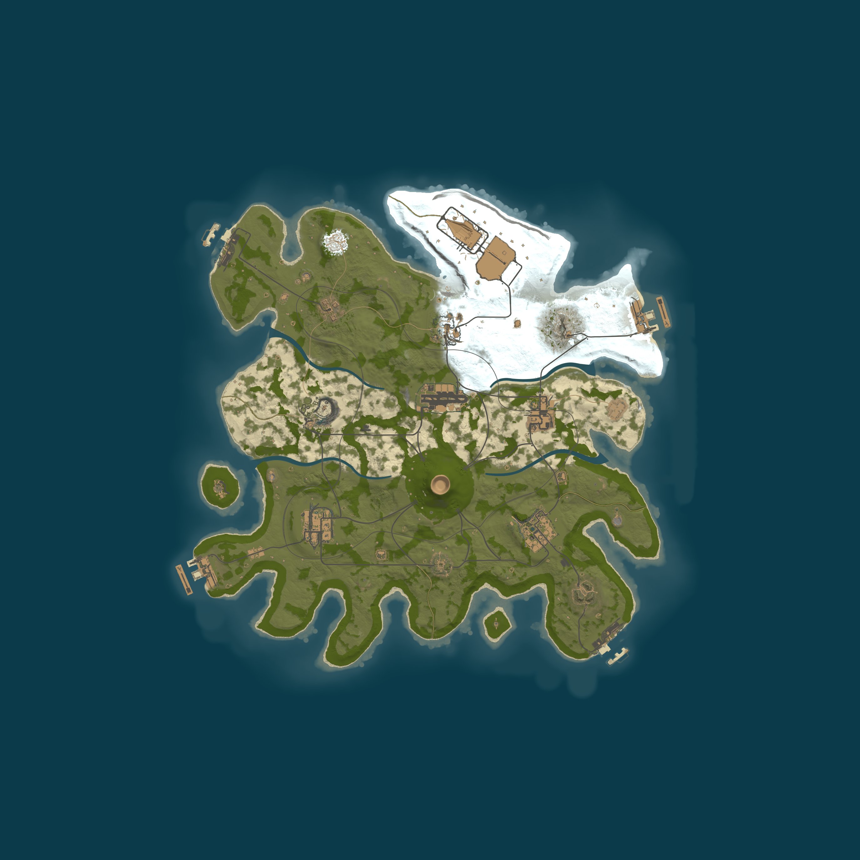 Custom Map, size 3500, seed 1337