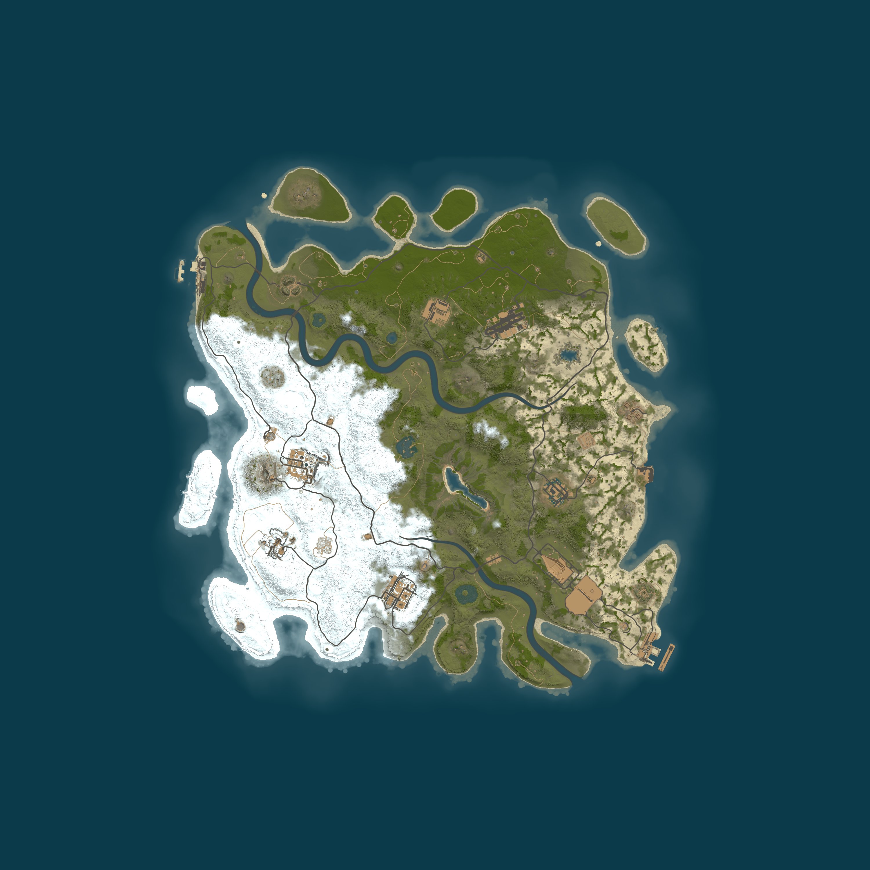 Procedural Map, size 4000, seed 25412423