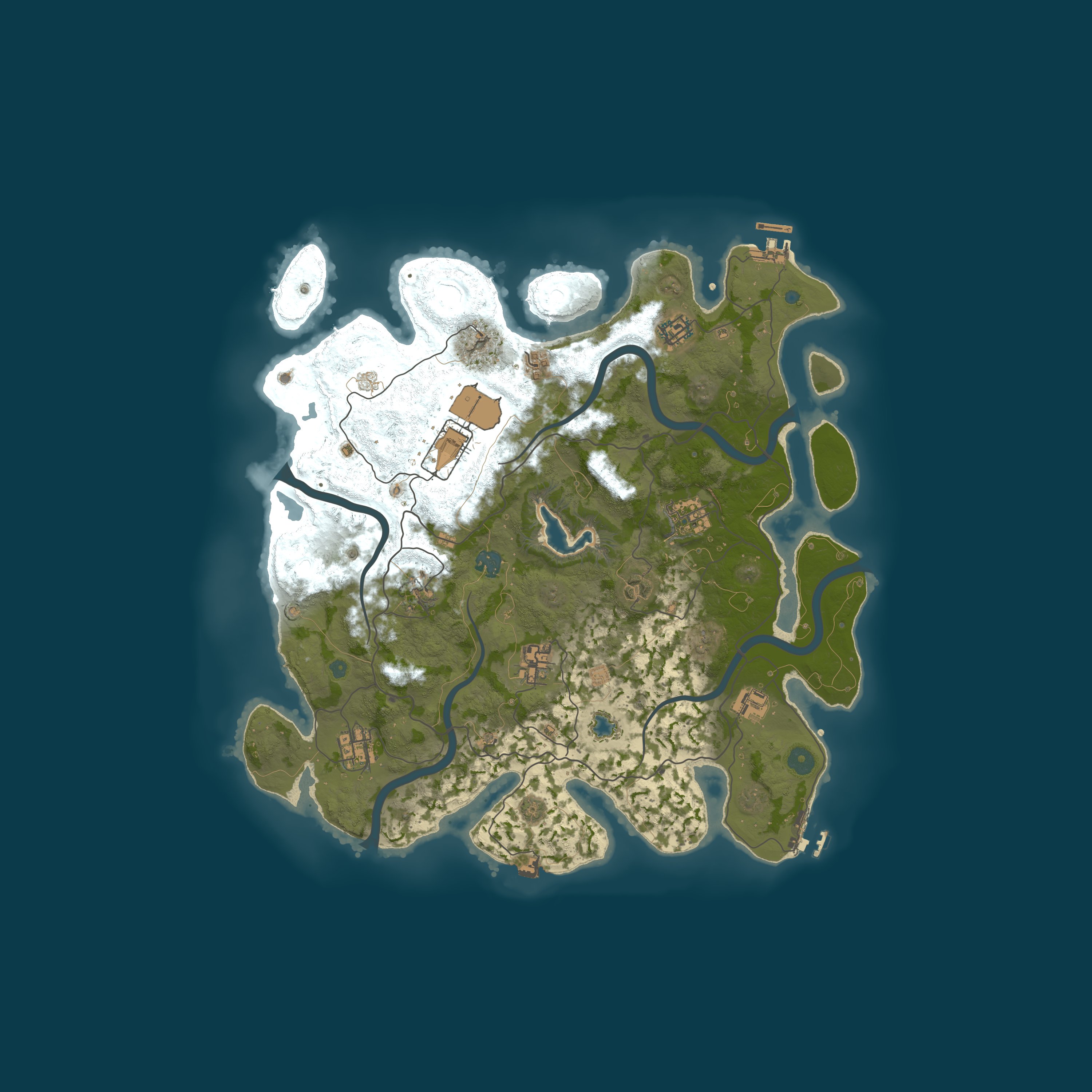 Procedural Map, size 4000, seed 14569873