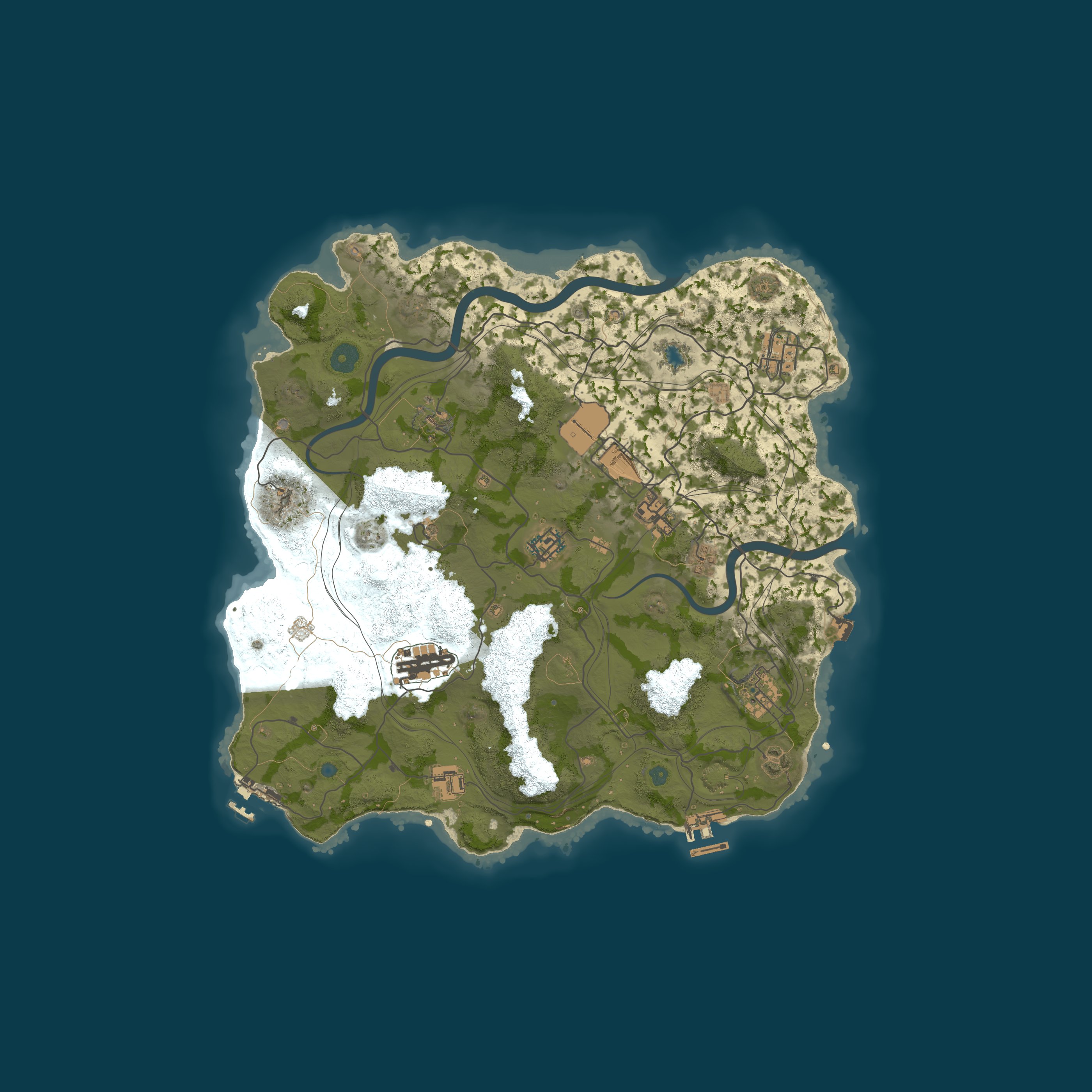 Custom Map, size 3600, seed 1337