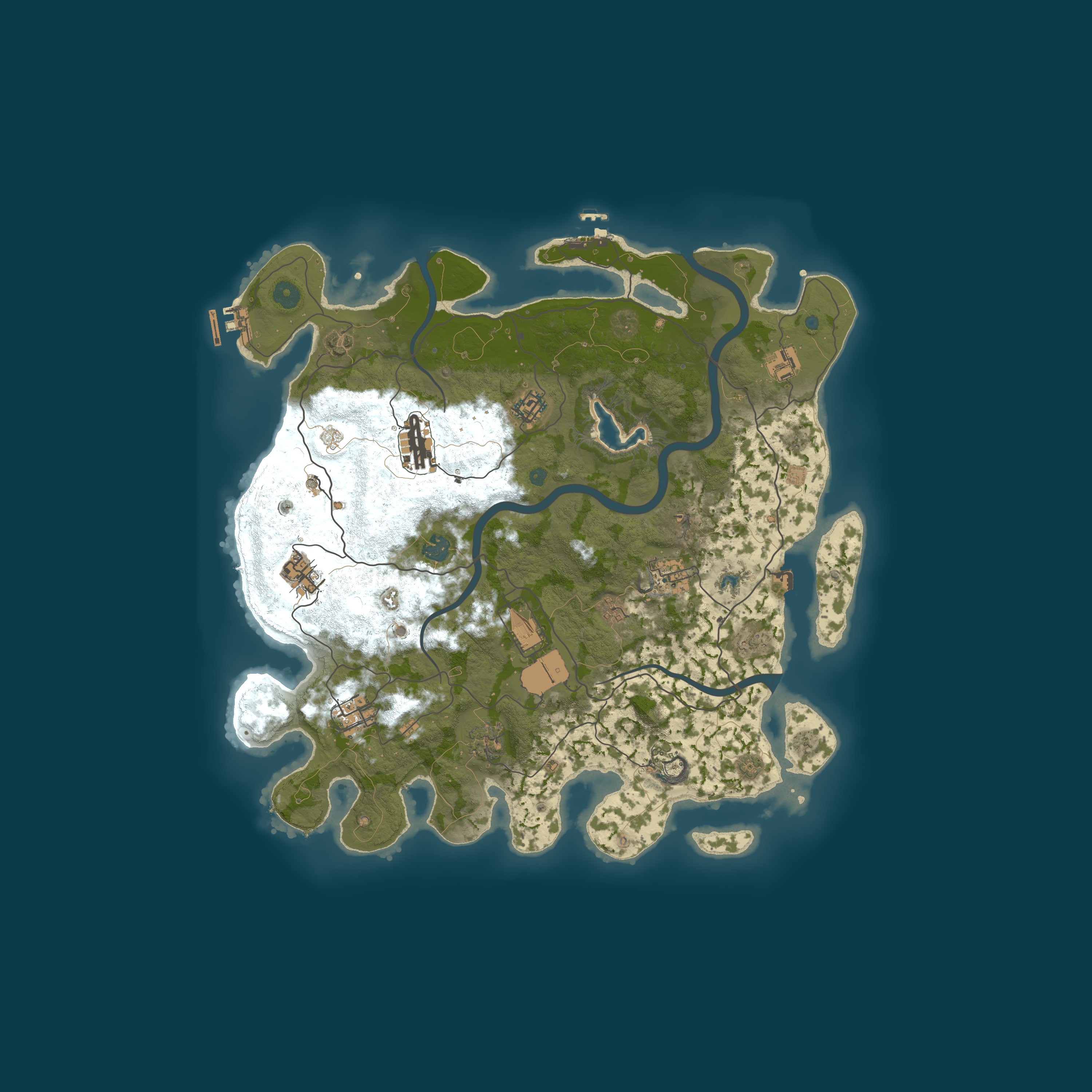 Procedural Map, size 4000, seed 848914775