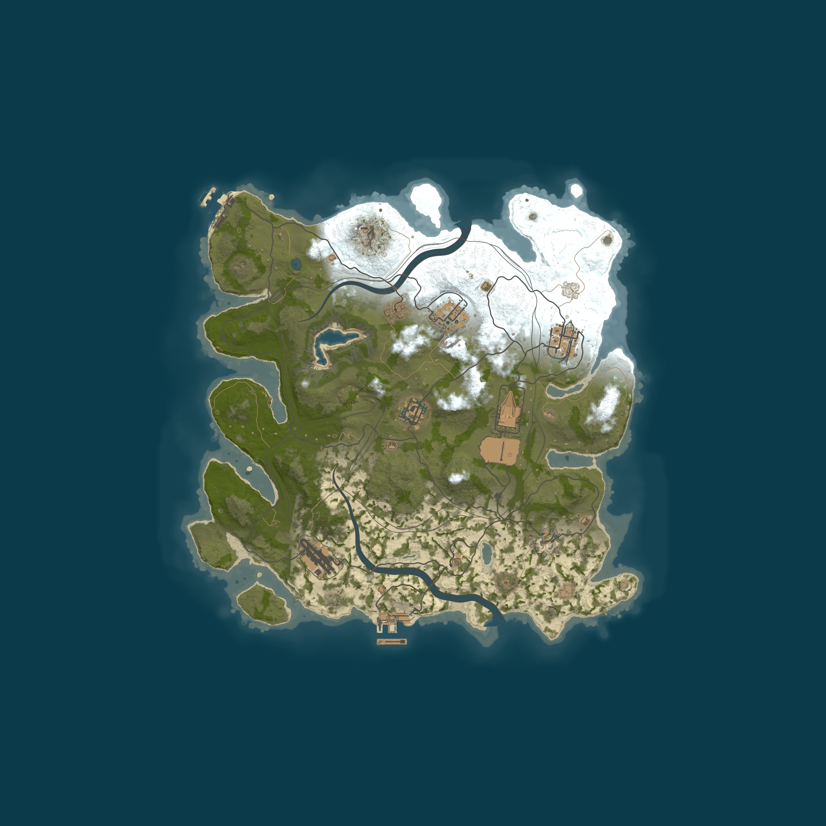 Custom Map, size 3500, seed 943224380